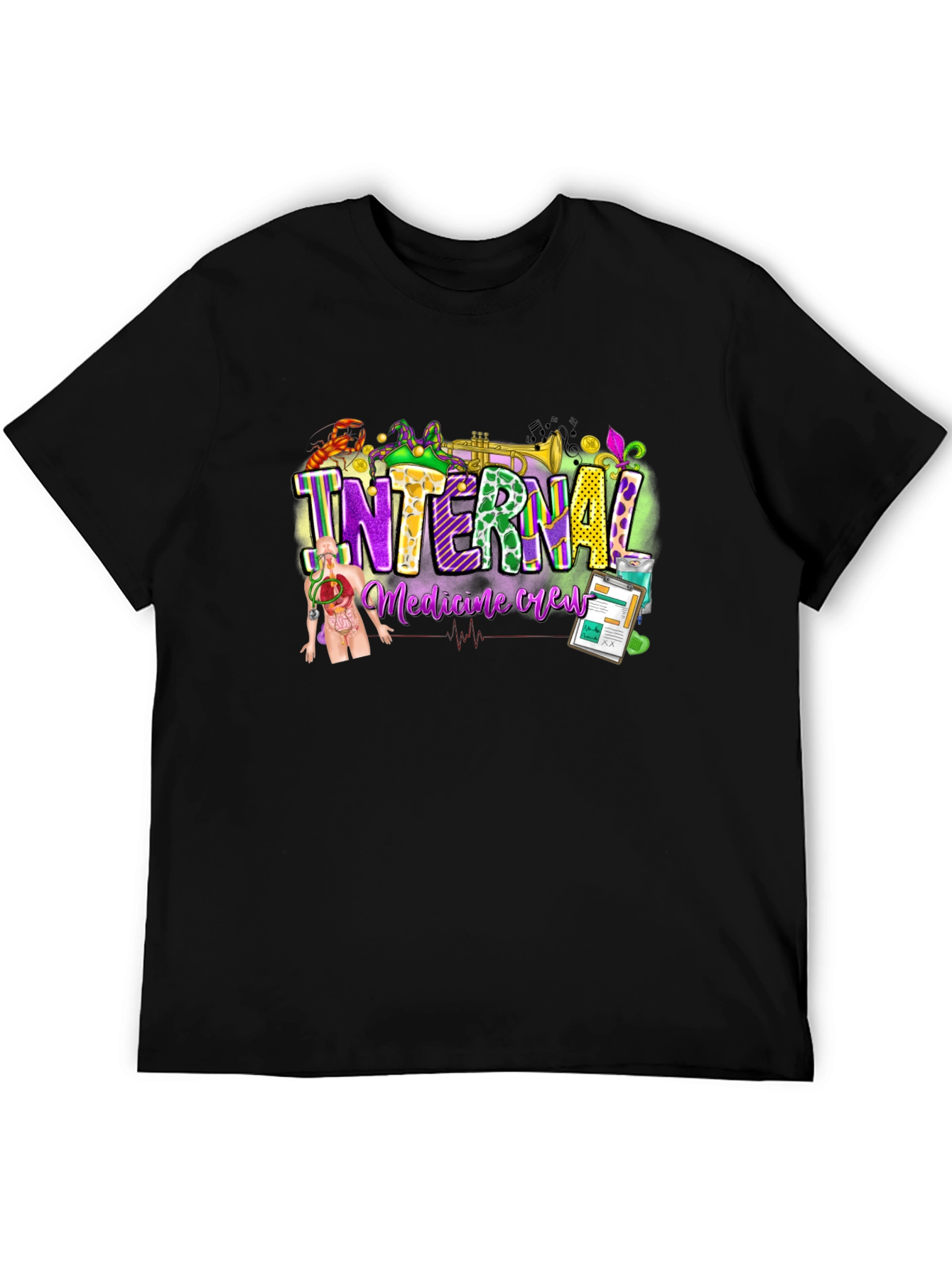 Internal Medicine Crew Black T-Shirt