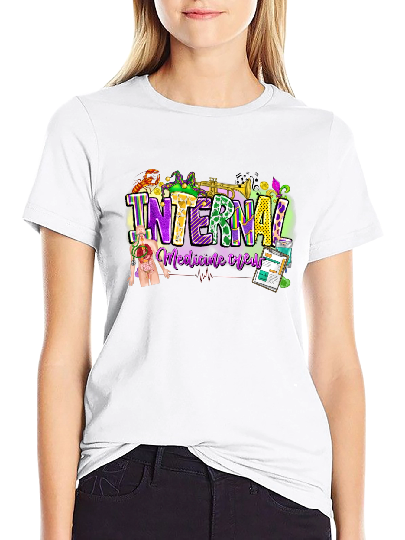 Internal Medicine Crew Black T-Shirt