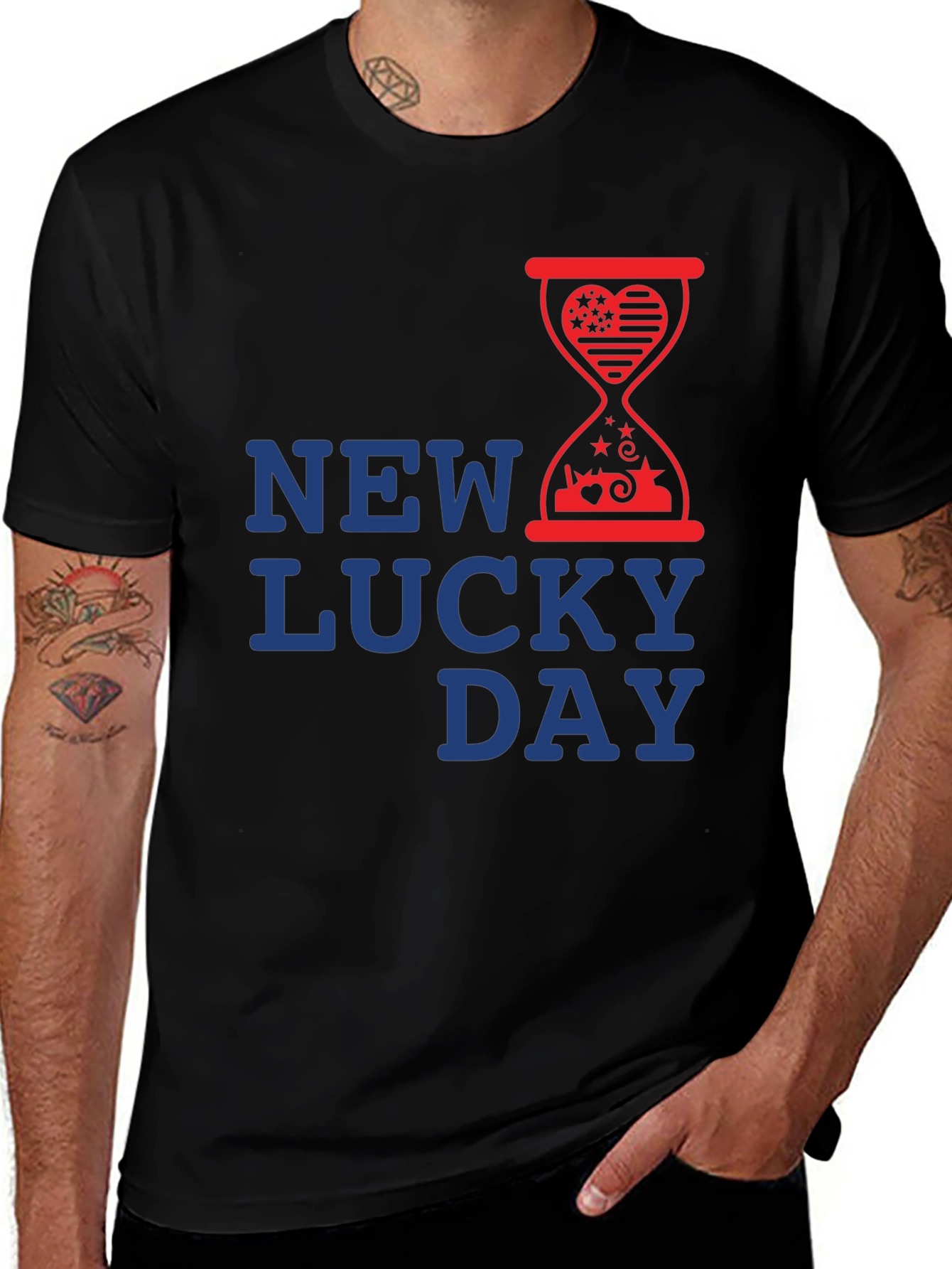 New Lucky Day Graphic T-Shirt - Stylish Design