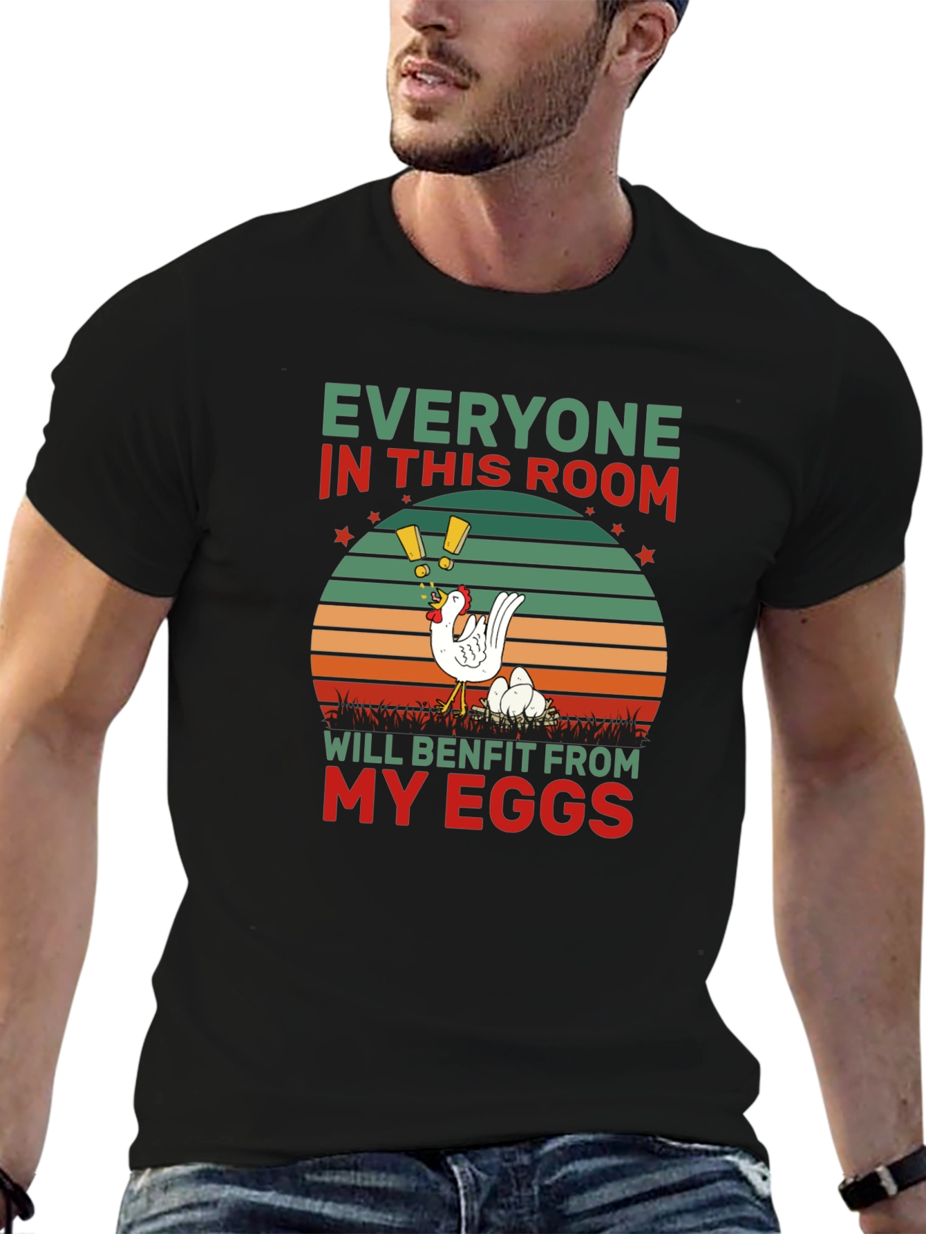 Everyone Benefits Chicken T-Shirt
