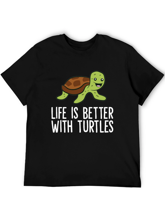 Life is Better with Turtles Graphic T-Shirt