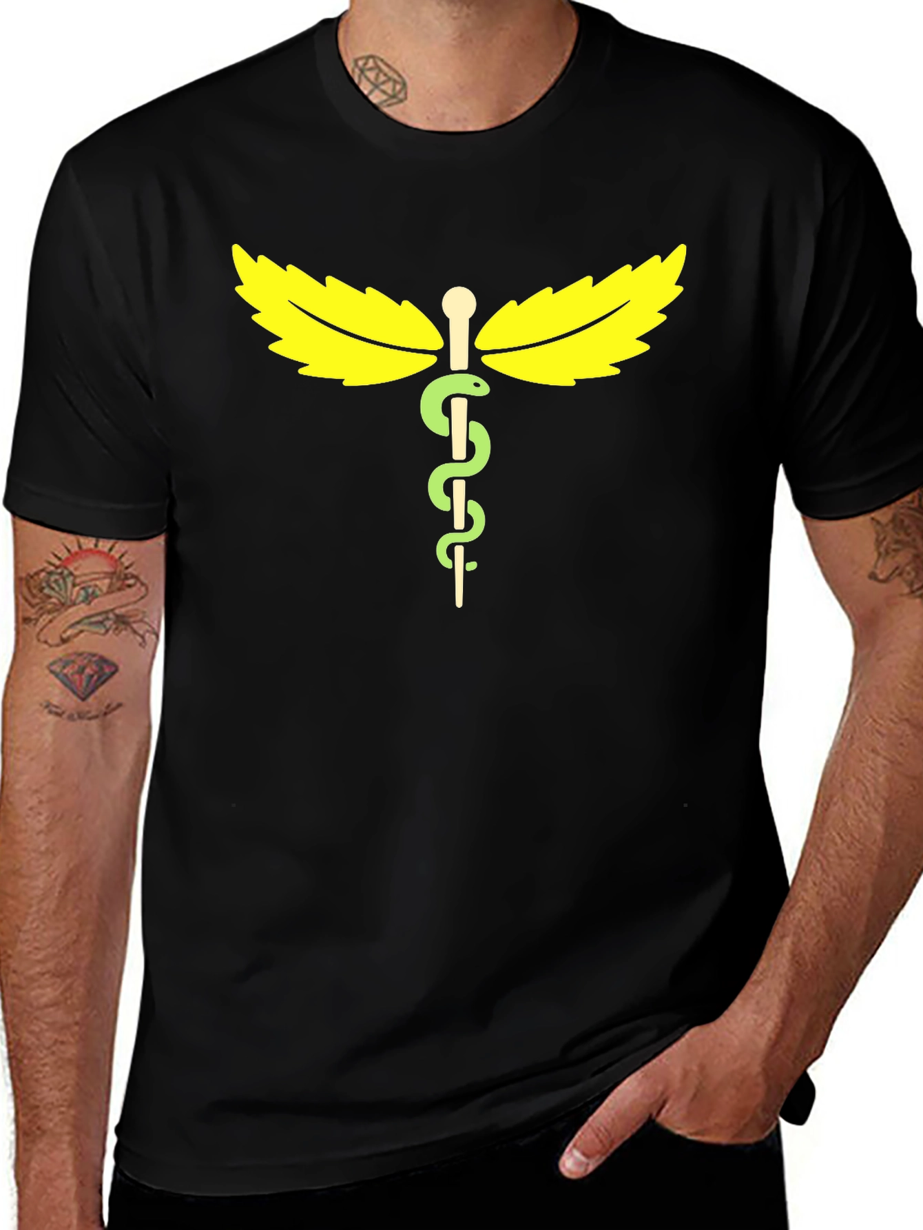 Medical Herb Symbol Graphic Tee