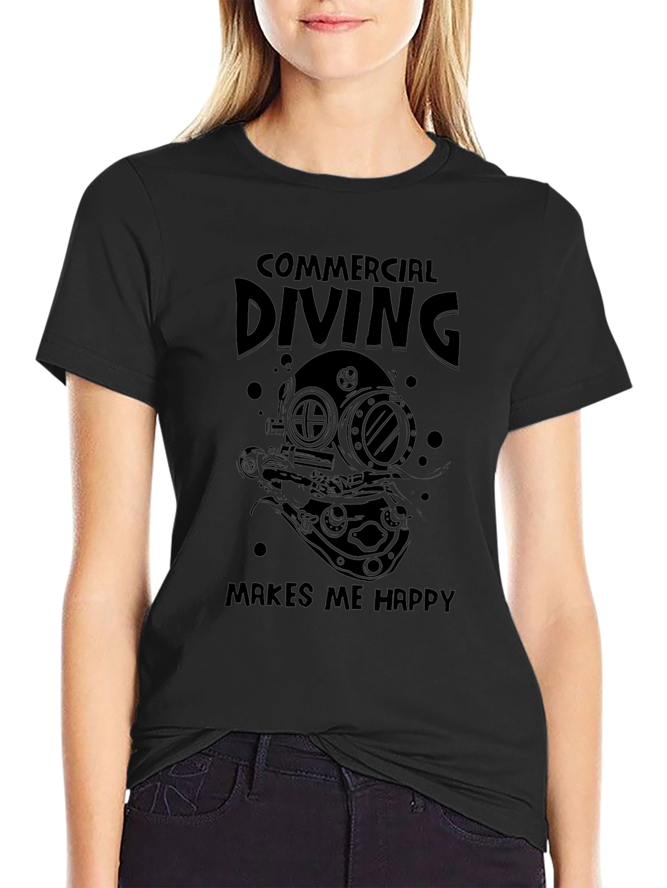 Commercial Diving Makes Me Happy T-Shirt