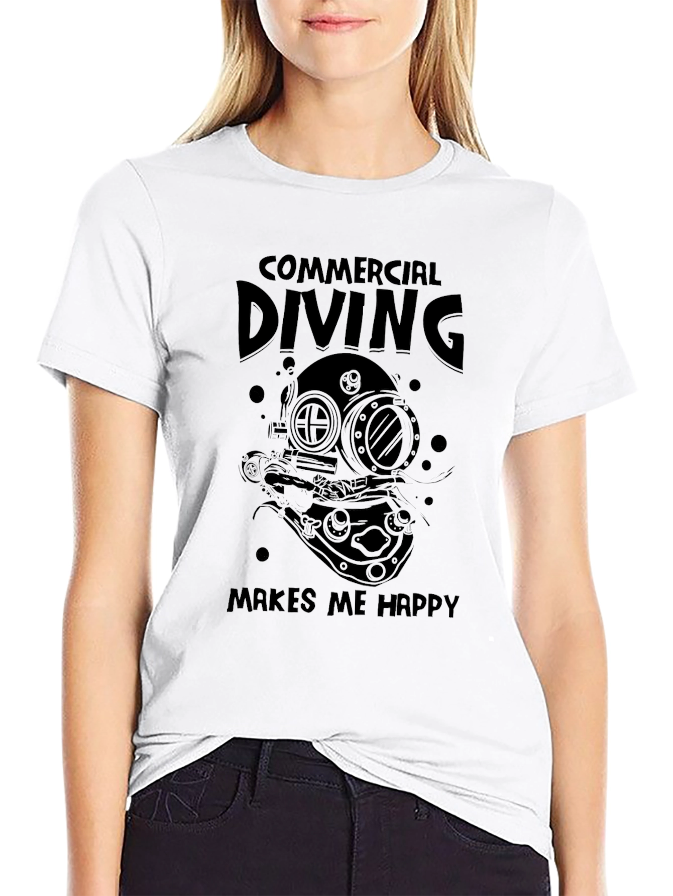 Commercial Diving Makes Me Happy T-Shirt