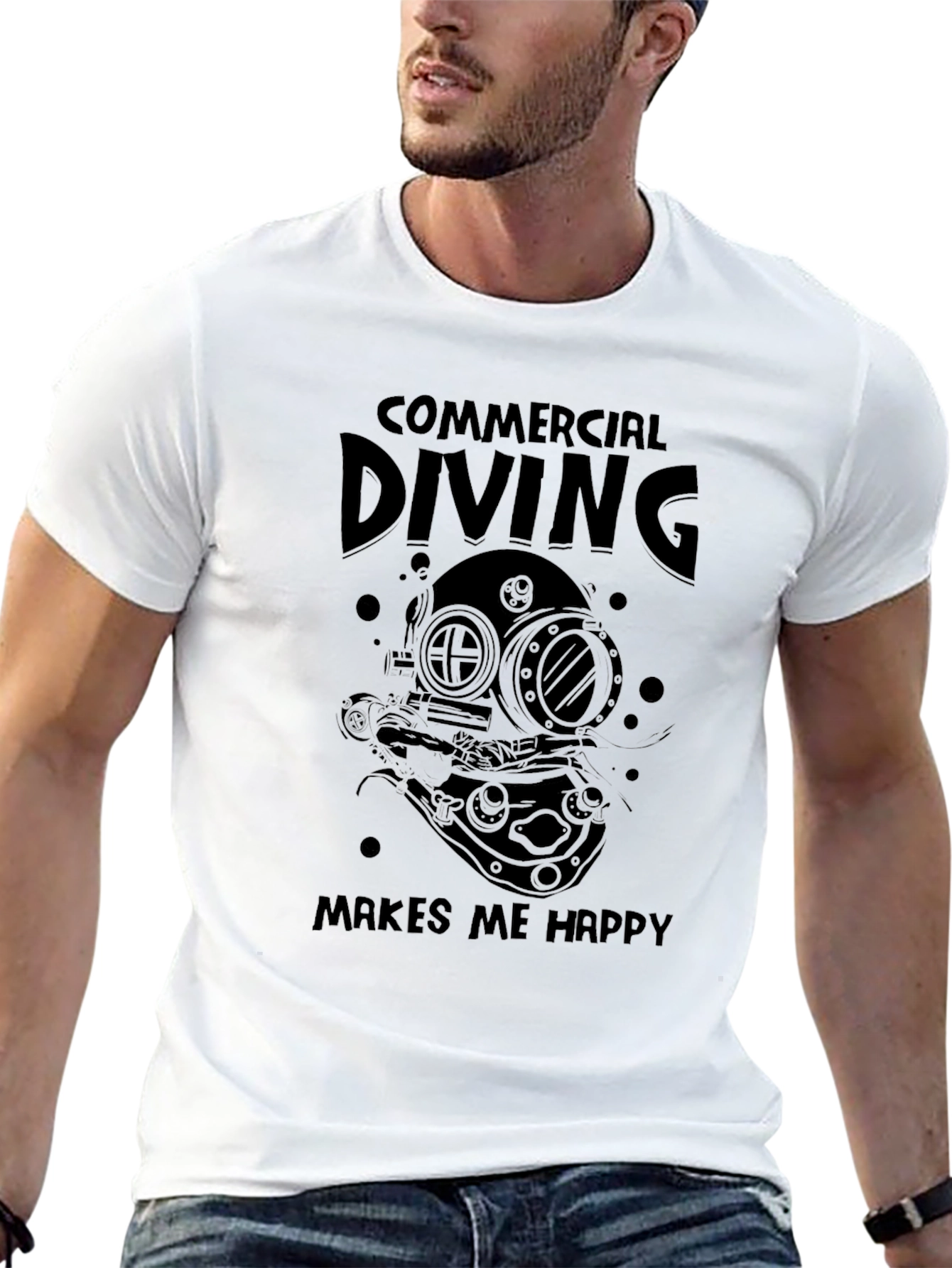 Commercial Diving Makes Me Happy T-Shirt