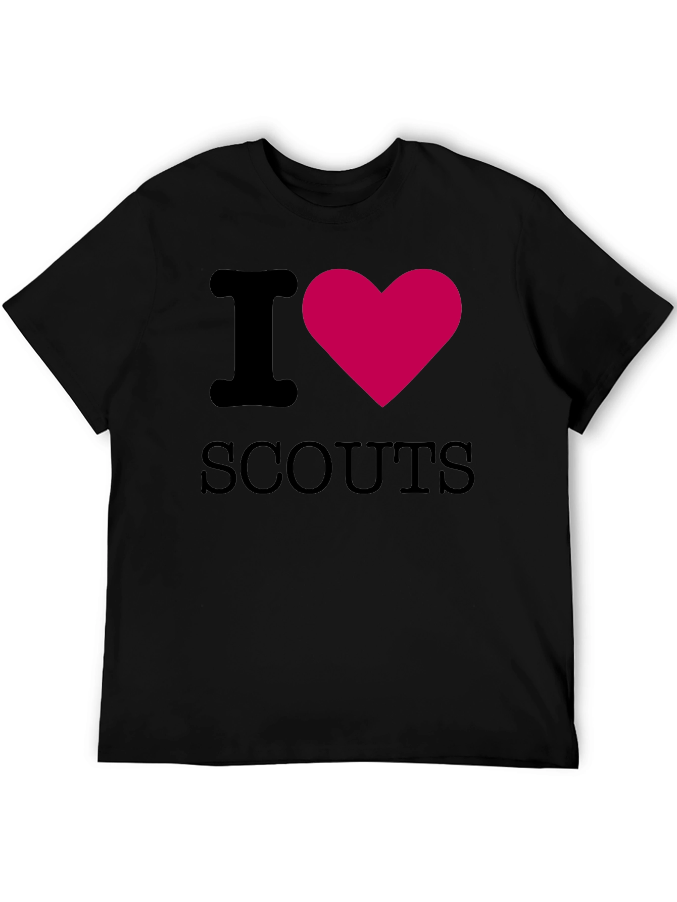I Heart Scouts Black T-Shirt
