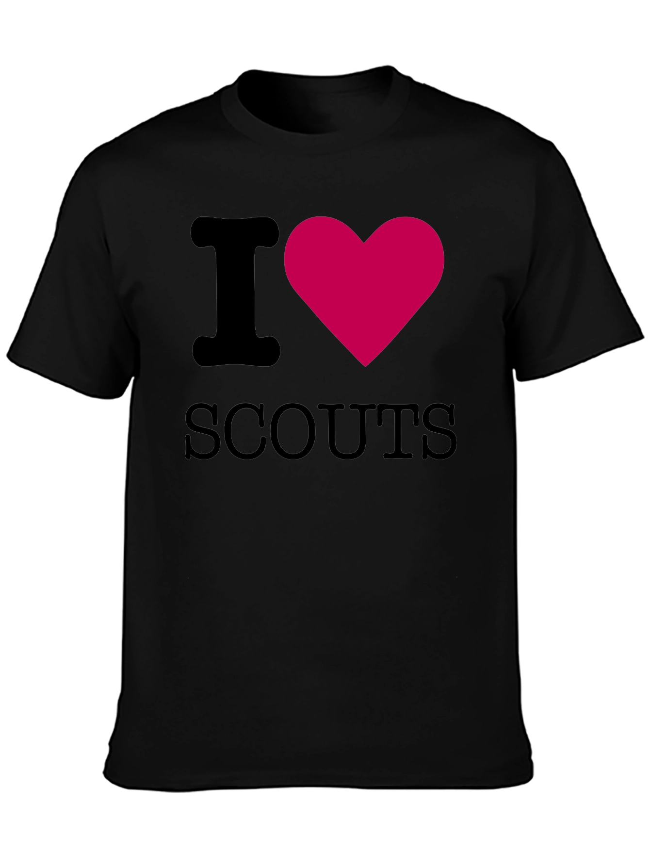 I Heart Scouts Black T-Shirt