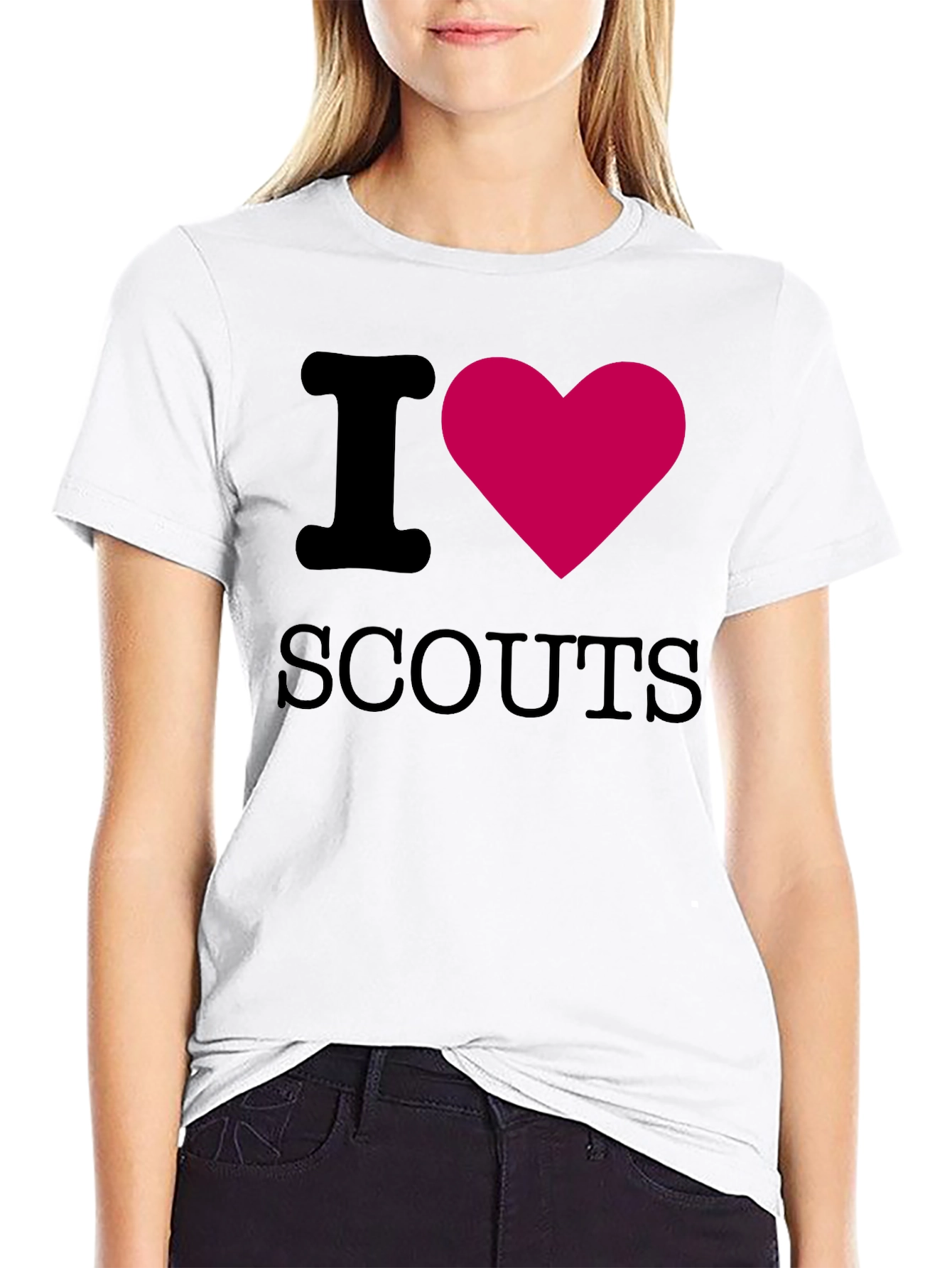 I Heart Scouts Black T-Shirt