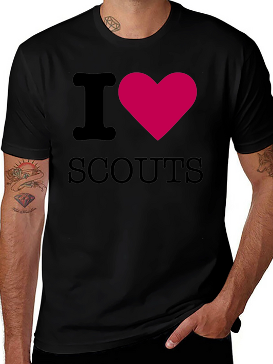 I Heart Scouts Black T-Shirt