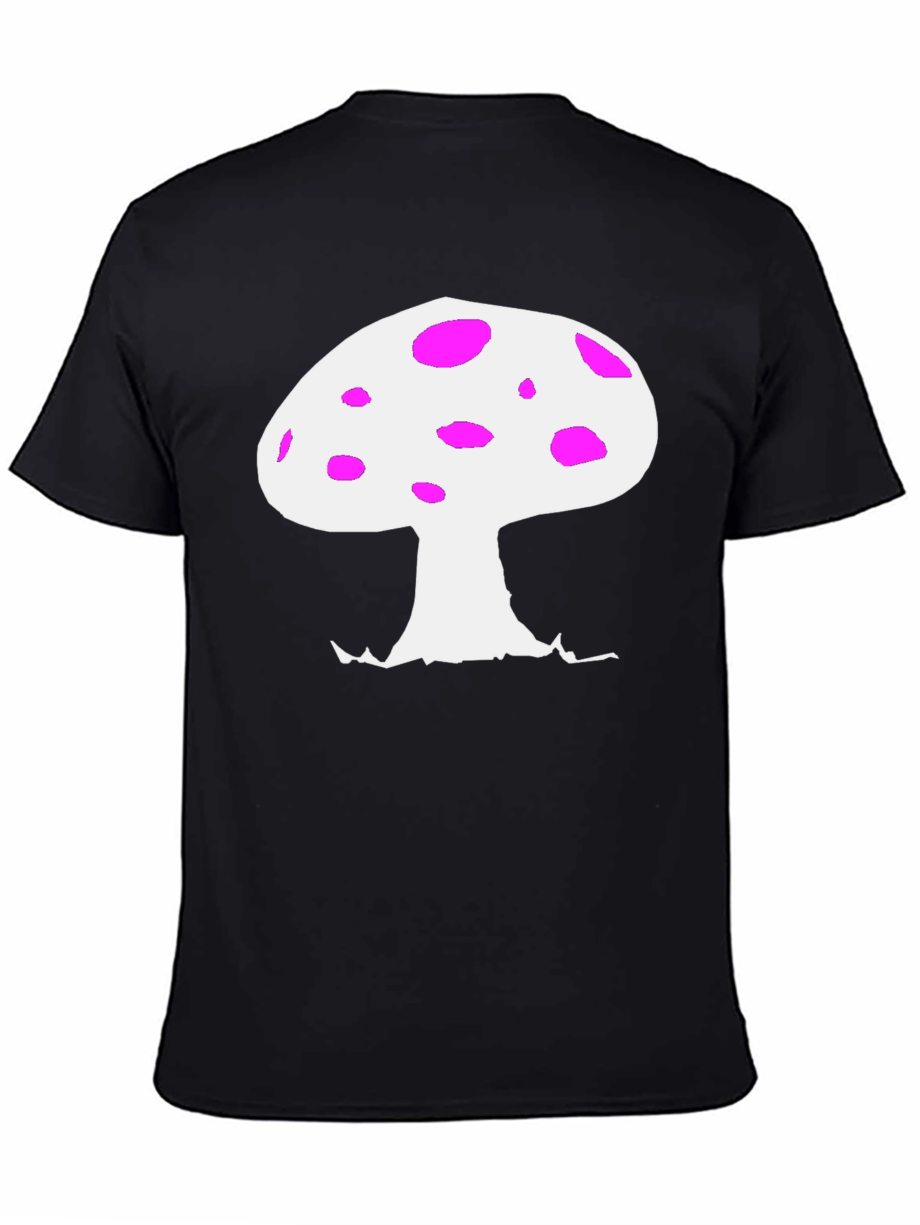 Mushroom Graphic Tee - Black Casual Shirt