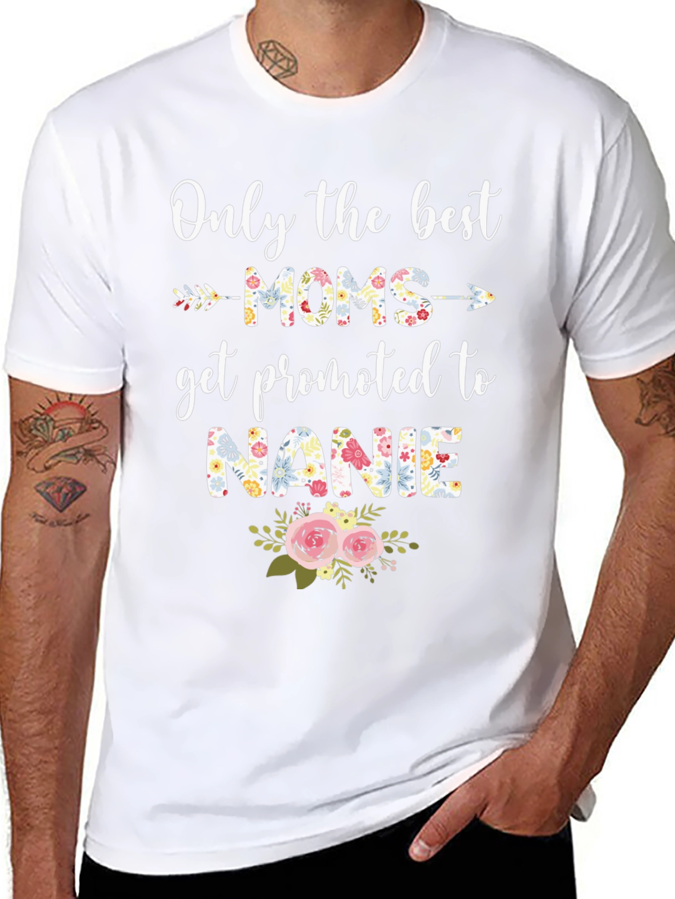 Best Moms Get Promoted to Nanie T-Shirt