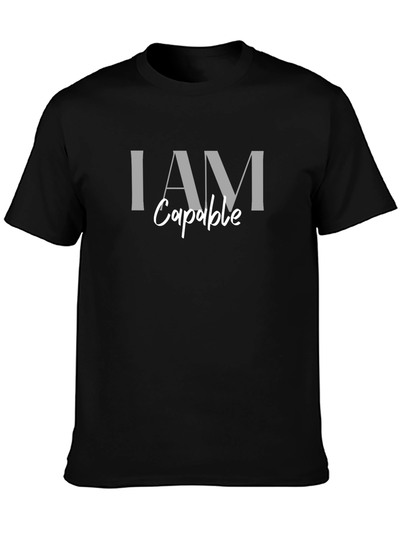 I AM Capable Black T-Shirt