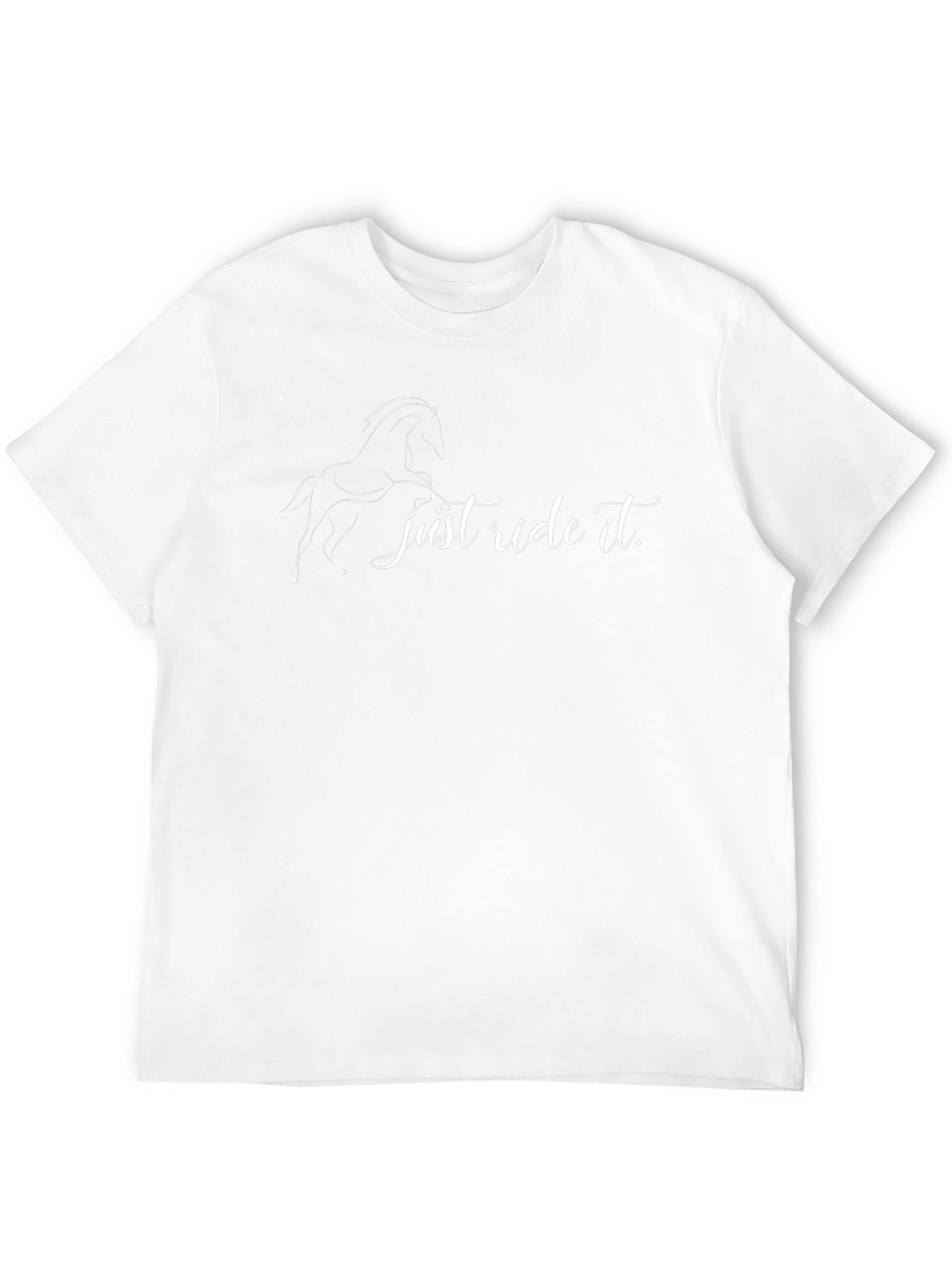 Just Ride It Black Horse Tee