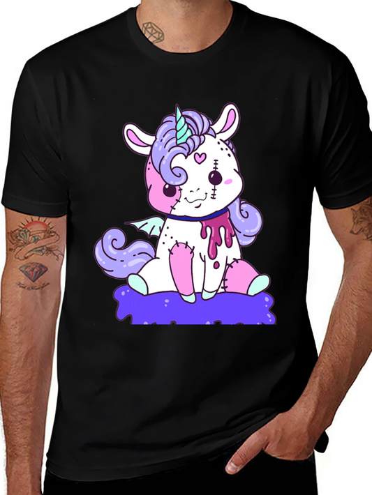 Zombie Unicorn T-Shirt - Kawaii Goth Style
