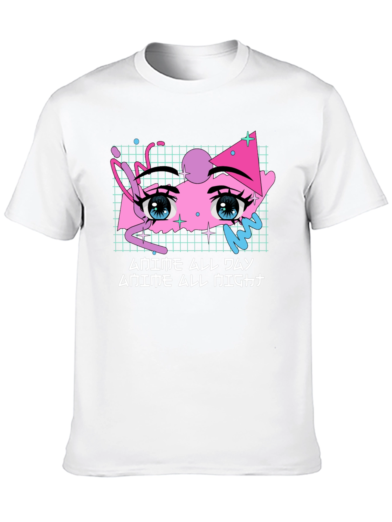 Anime All Night Graphic Tee