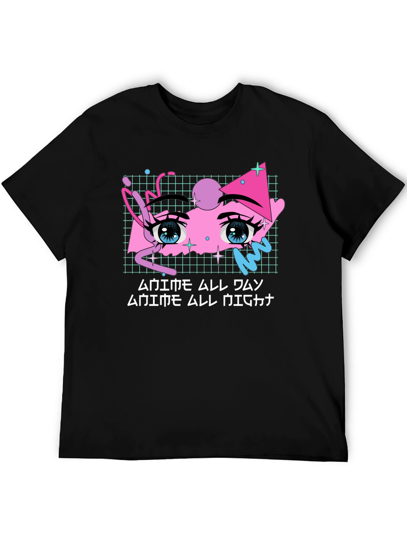 Anime All Night Graphic Tee