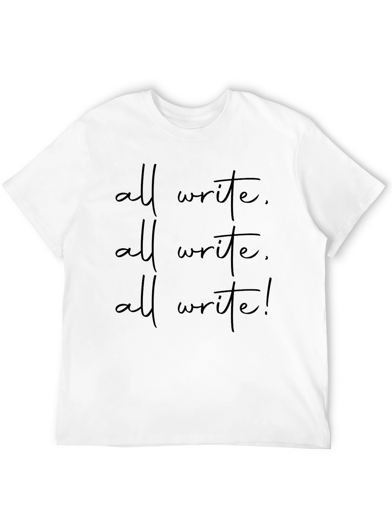 All Write Black Graphic Tee - Motivational