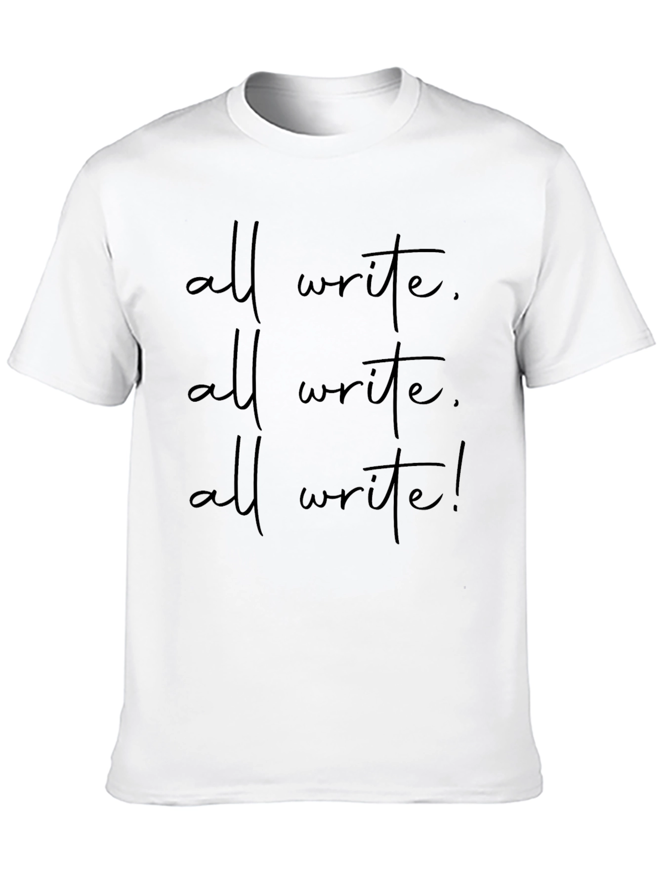 All Write Black Graphic Tee - Motivational