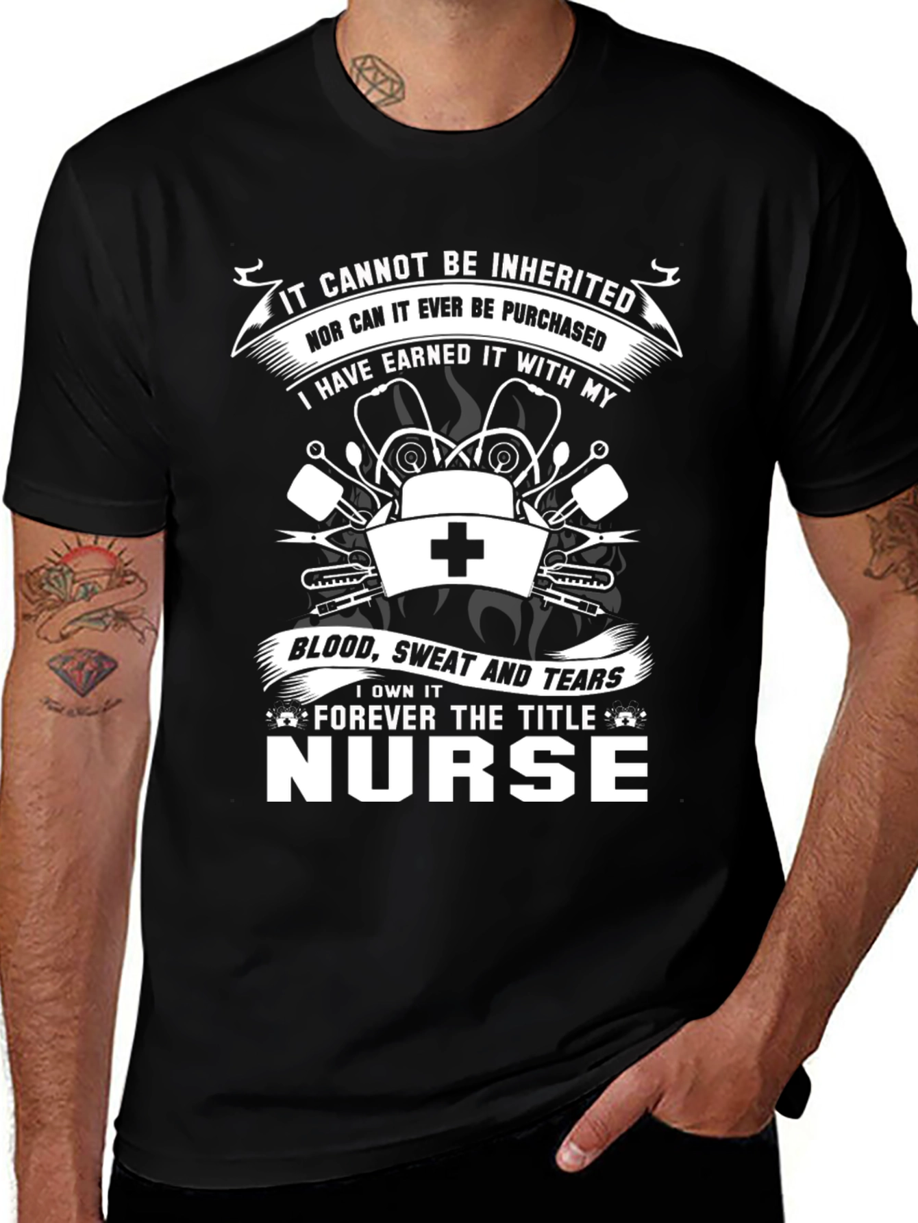 Nurse Pride Graphic Tee - Earned Not Given