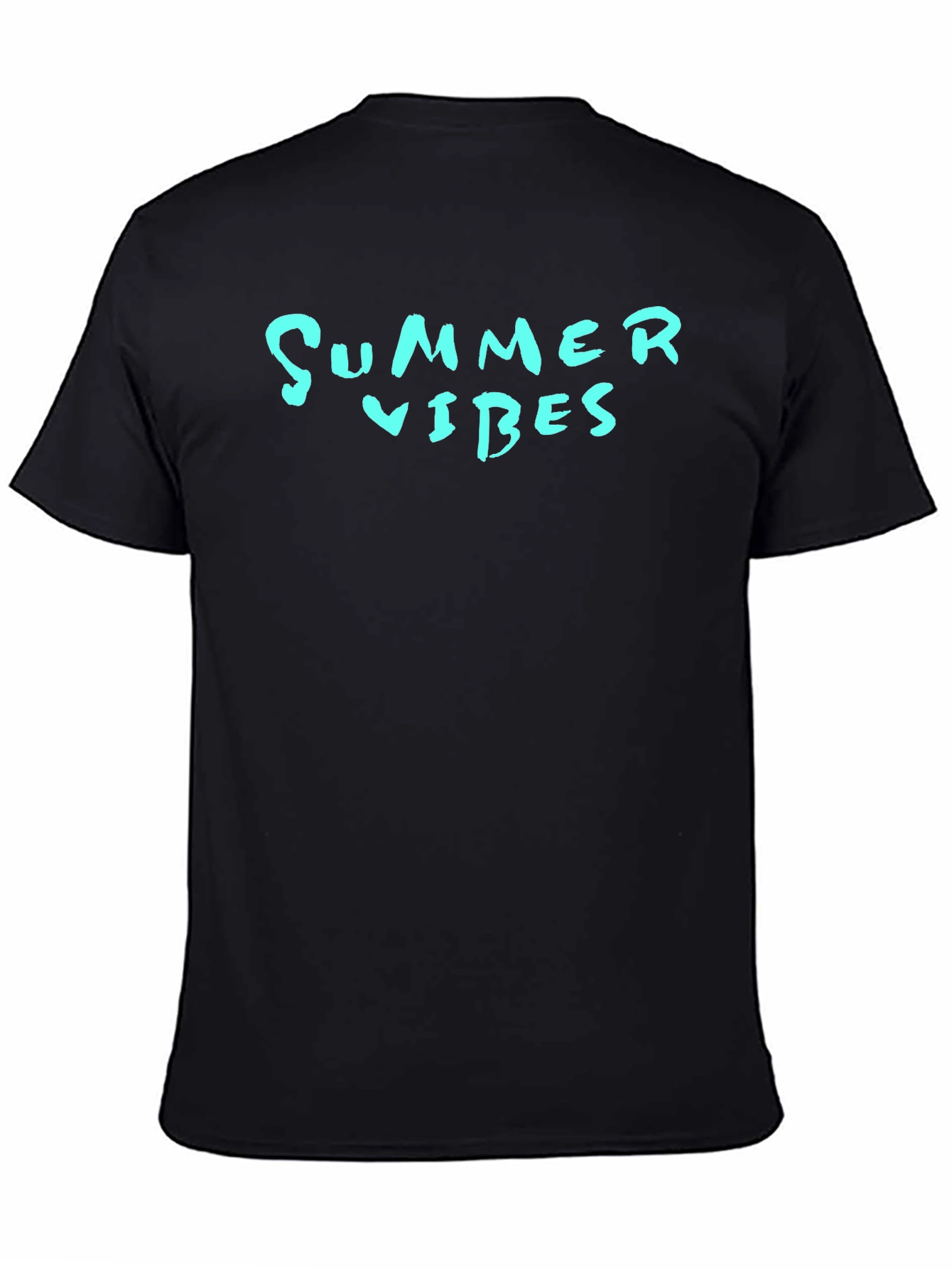 Summer Vibes Black Graphic Tee