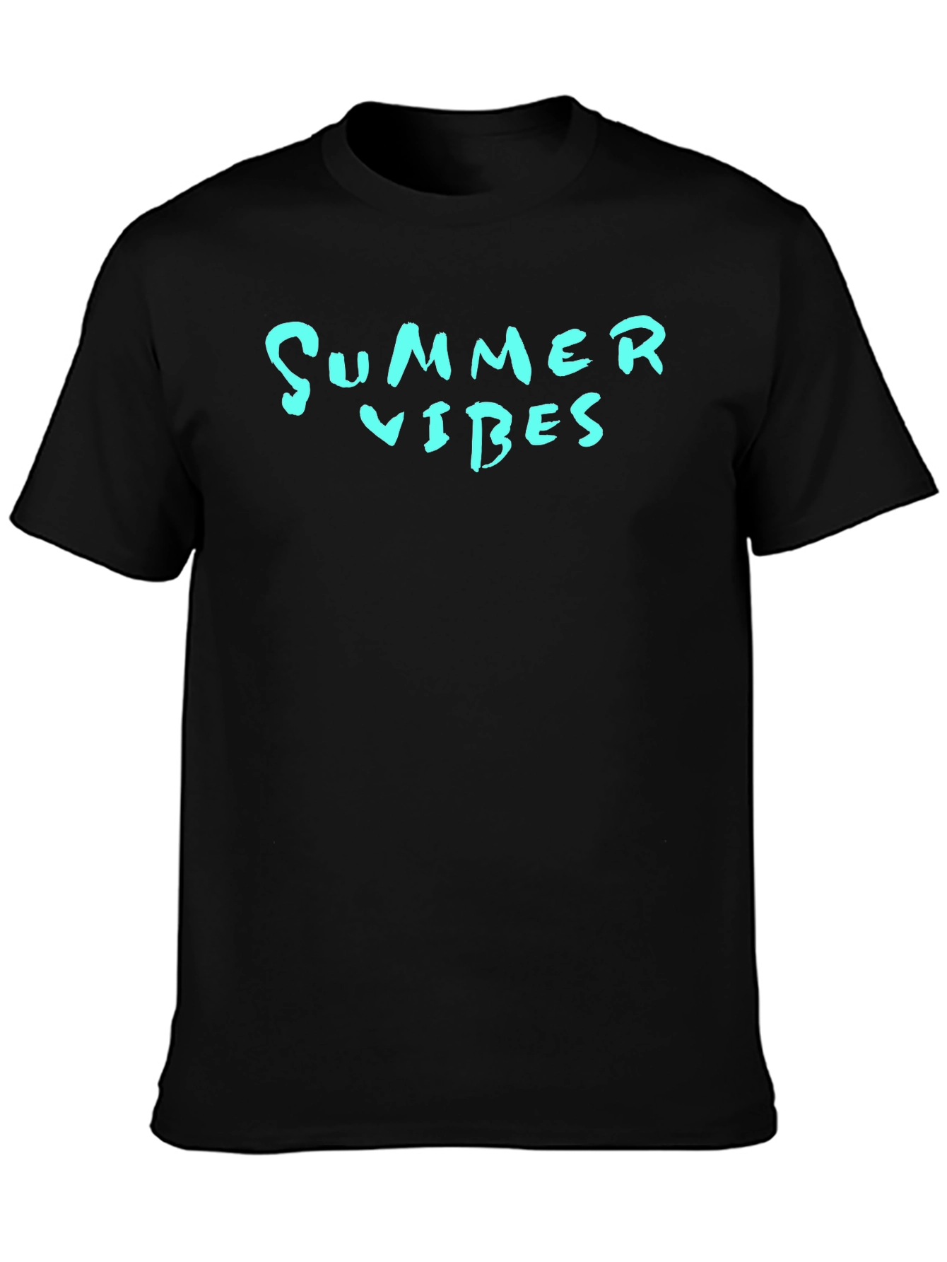 Summer Vibes Black Graphic Tee