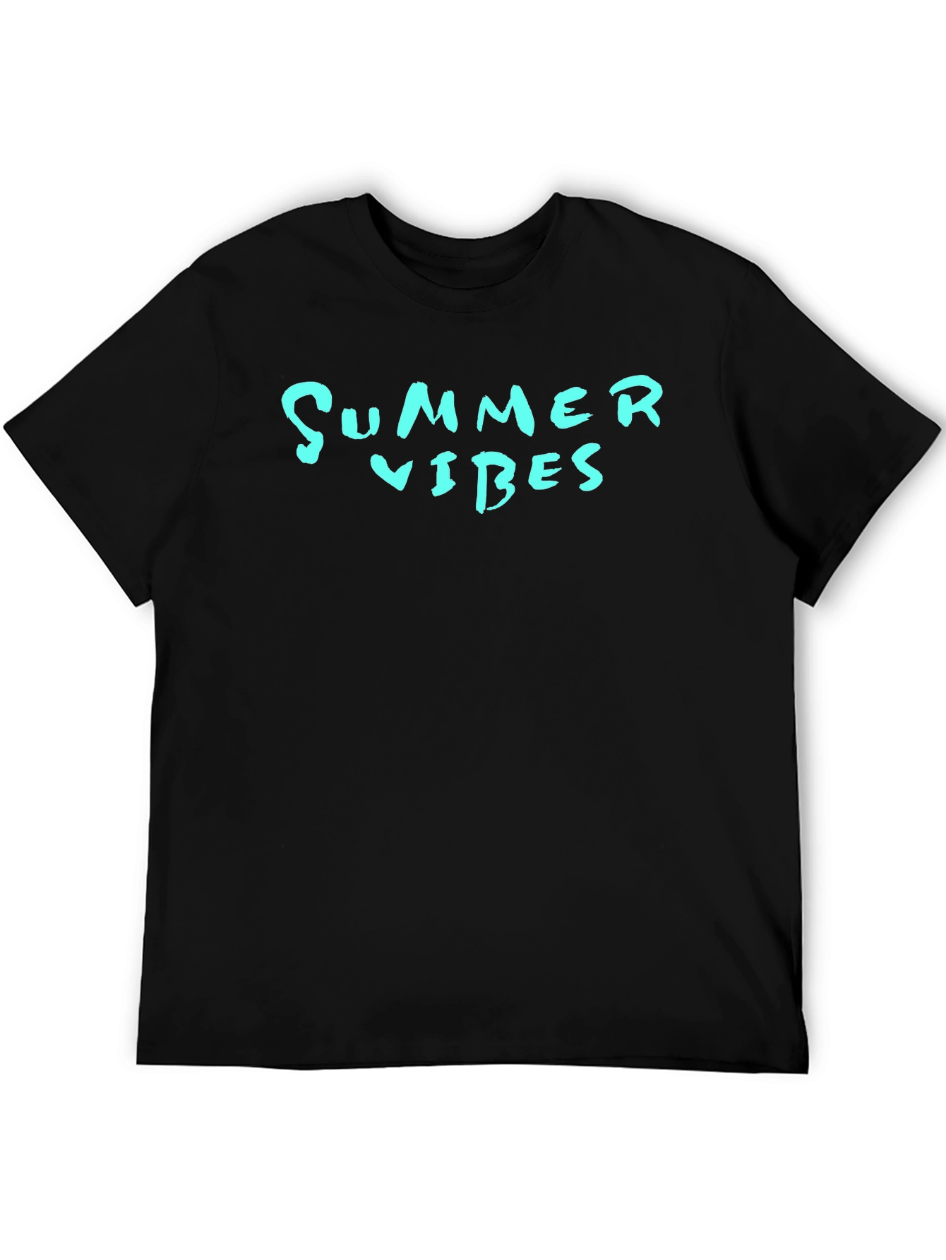 Summer Vibes Black Graphic Tee