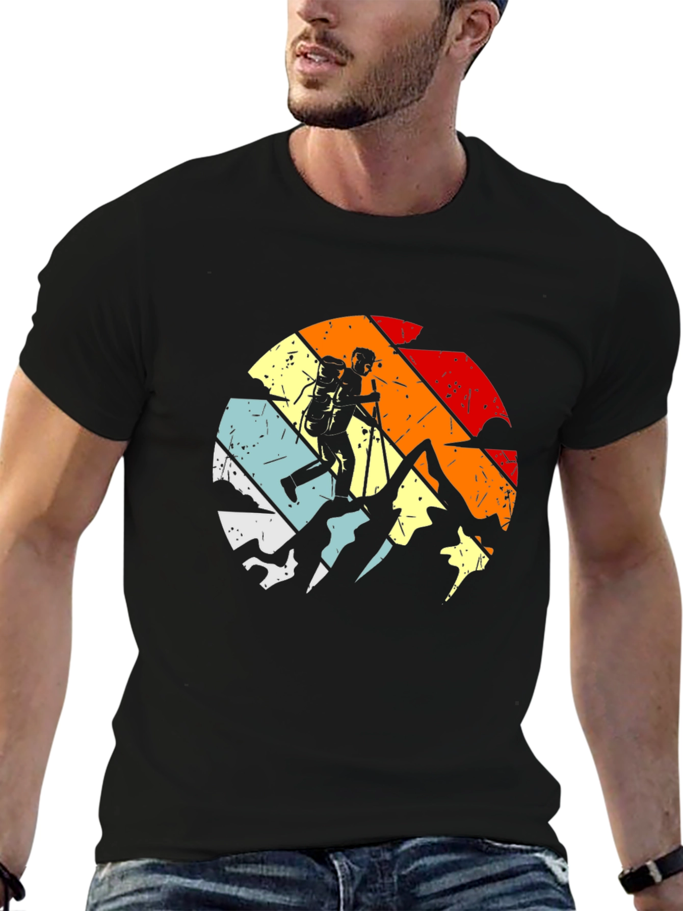 Retro Hiking T-Shirt - Adventure Awaits!