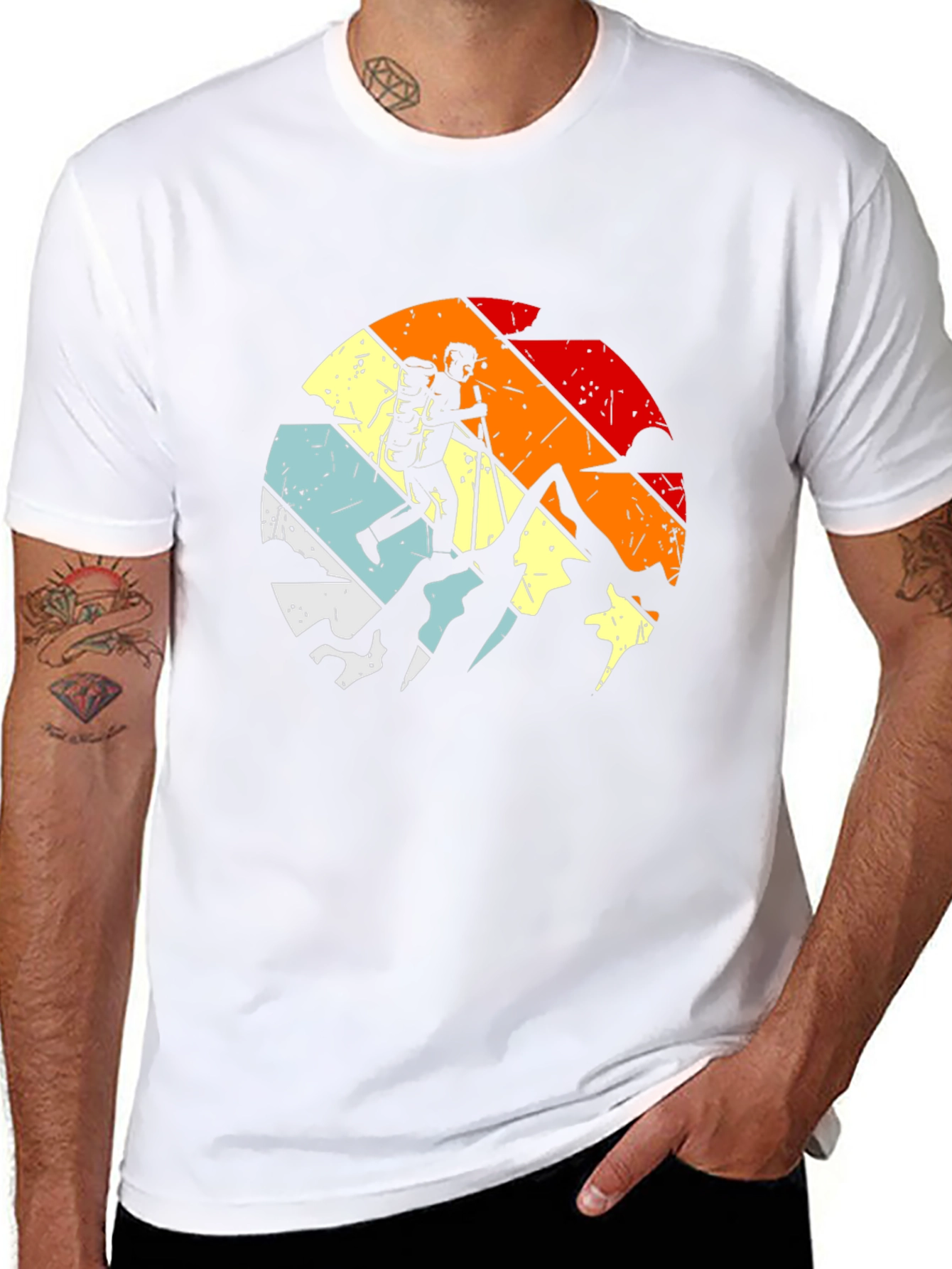 Retro Hiking T-Shirt - Adventure Awaits!