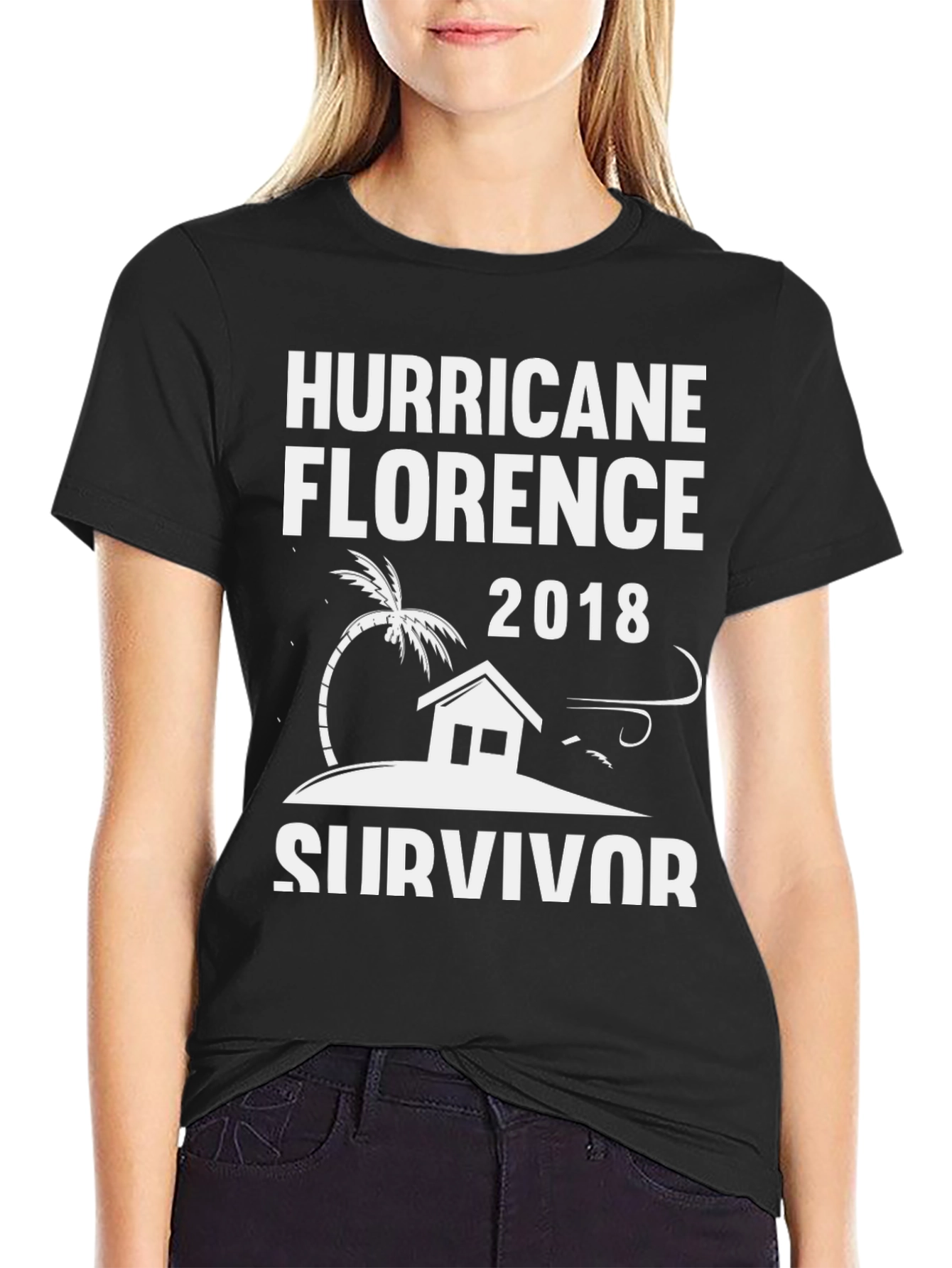 Hurricane Florence 2018 Survivor Graphic Tee