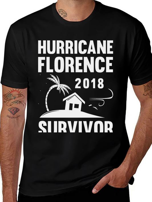 Hurricane Florence 2018 Survivor Graphic Tee