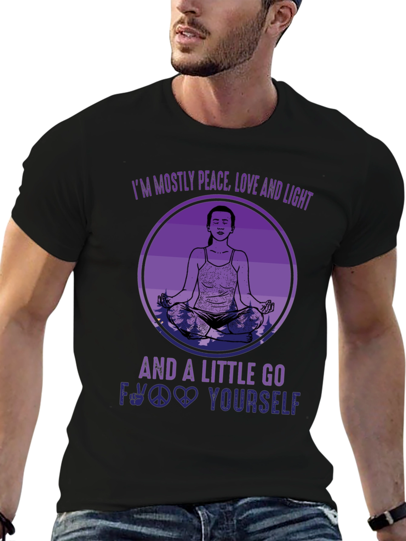 Peace Love Light Funny T-Shirt
