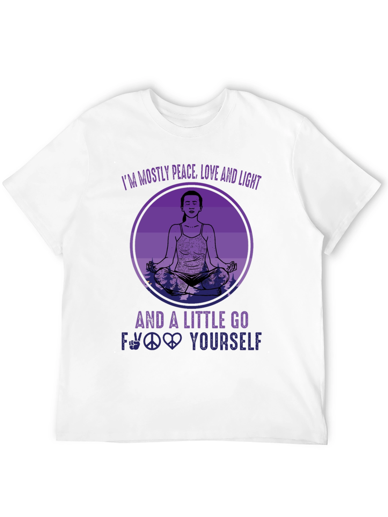 Peace Love Light Funny T-Shirt