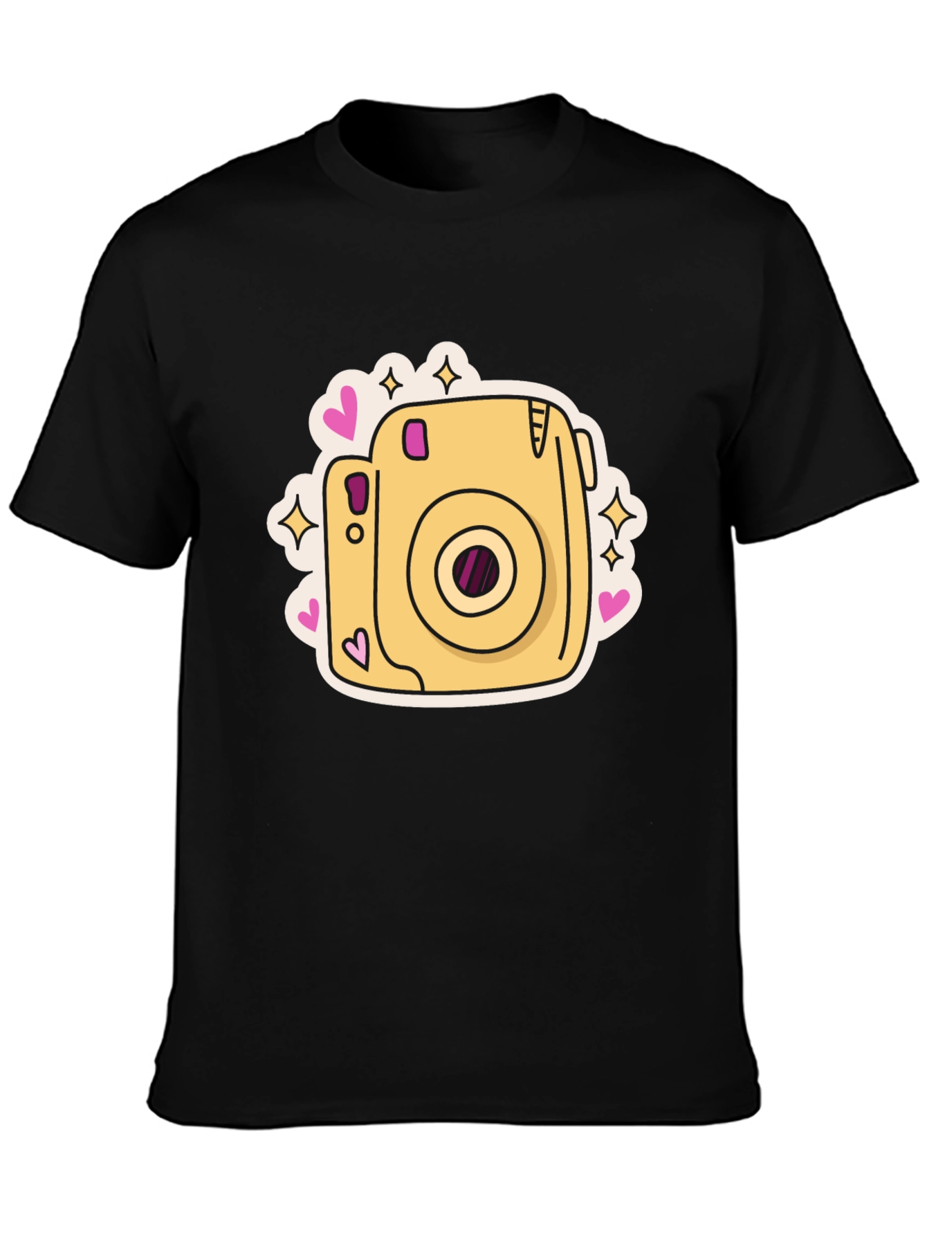 Retro Camera Graphic Tee - Trendy Aesthetic T-Shirt