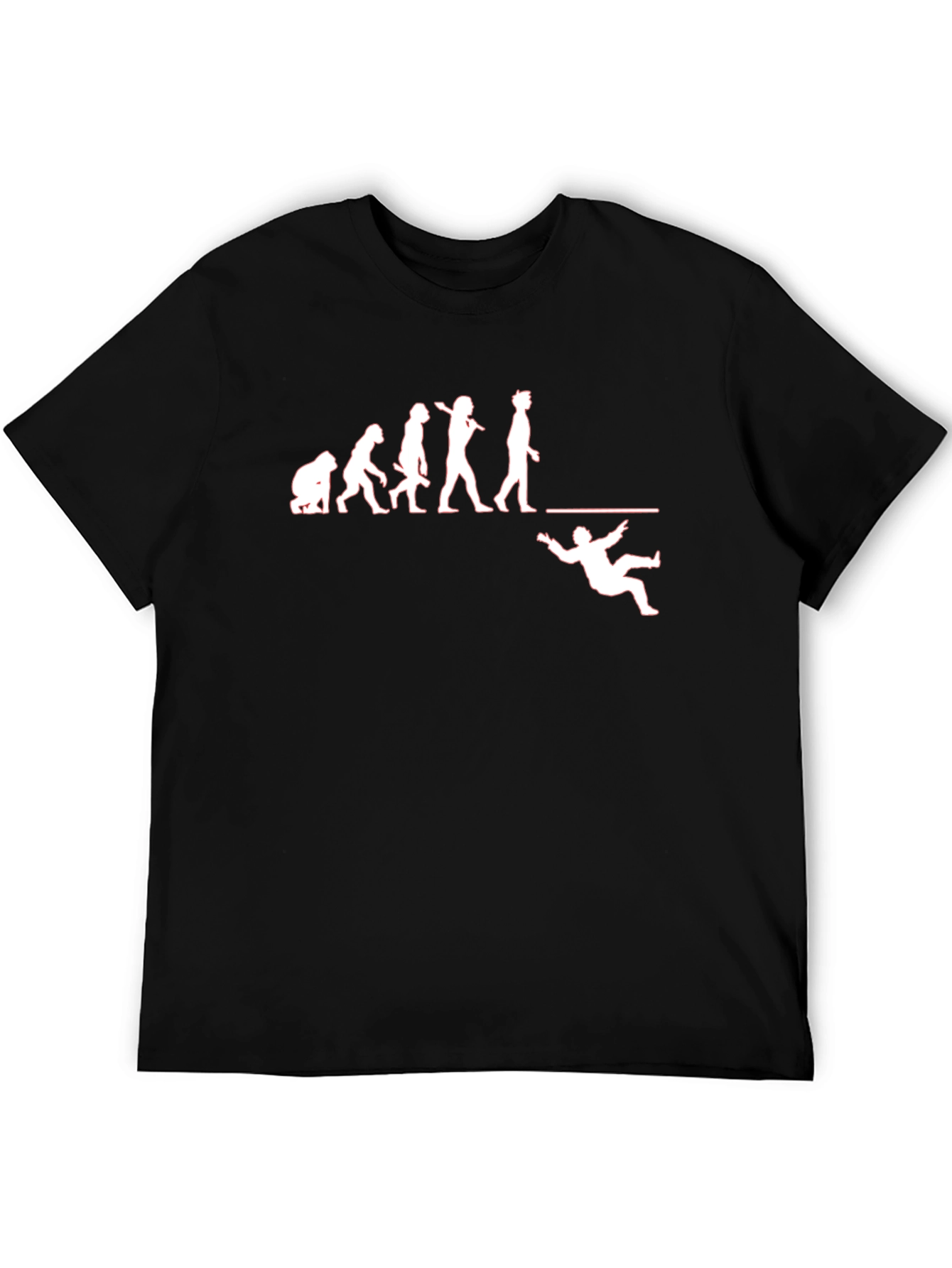 Evolution Fall T-Shirt - Humorous Design