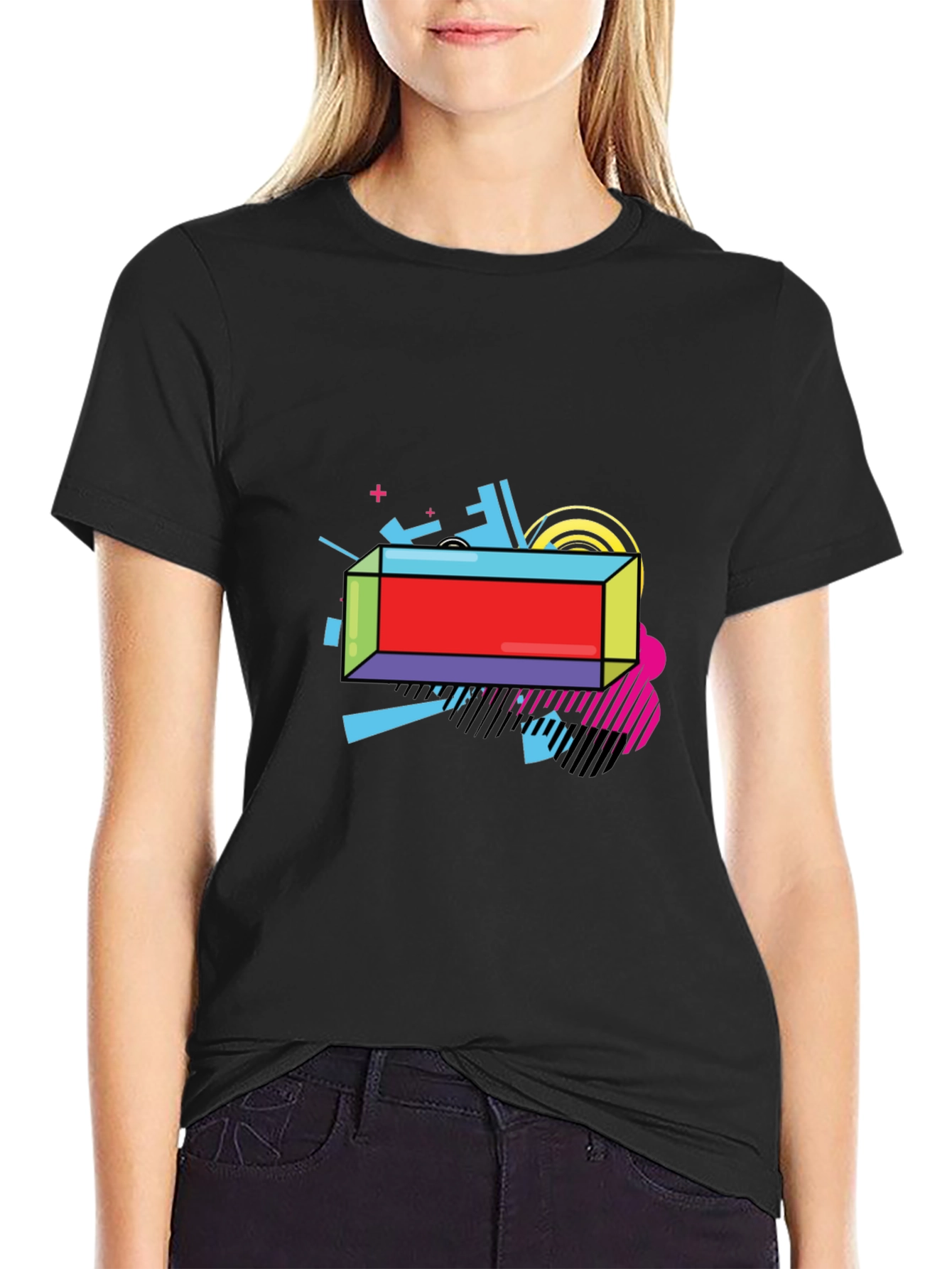 Retro Graphic Black T-Shirt