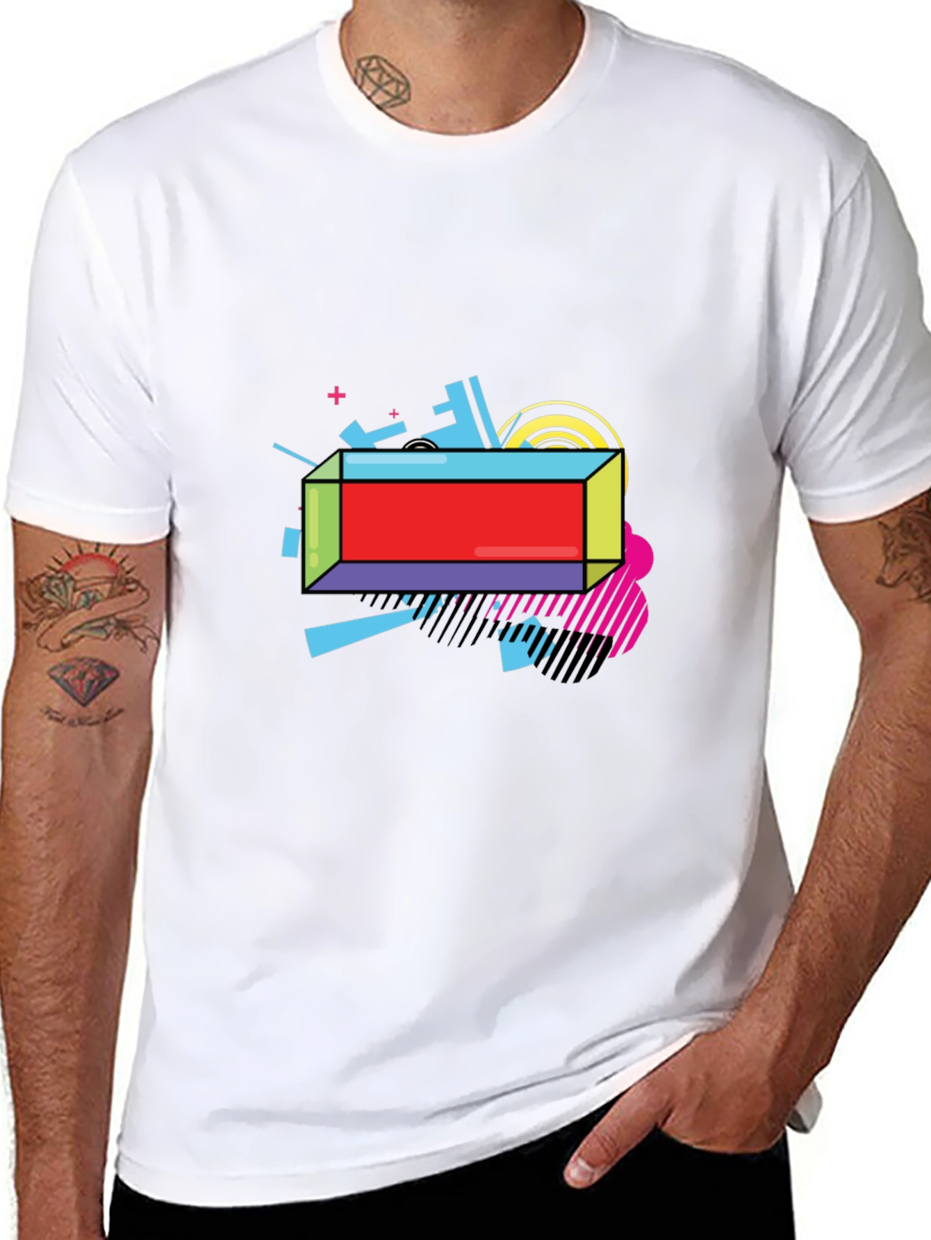 Retro Graphic Black T-Shirt