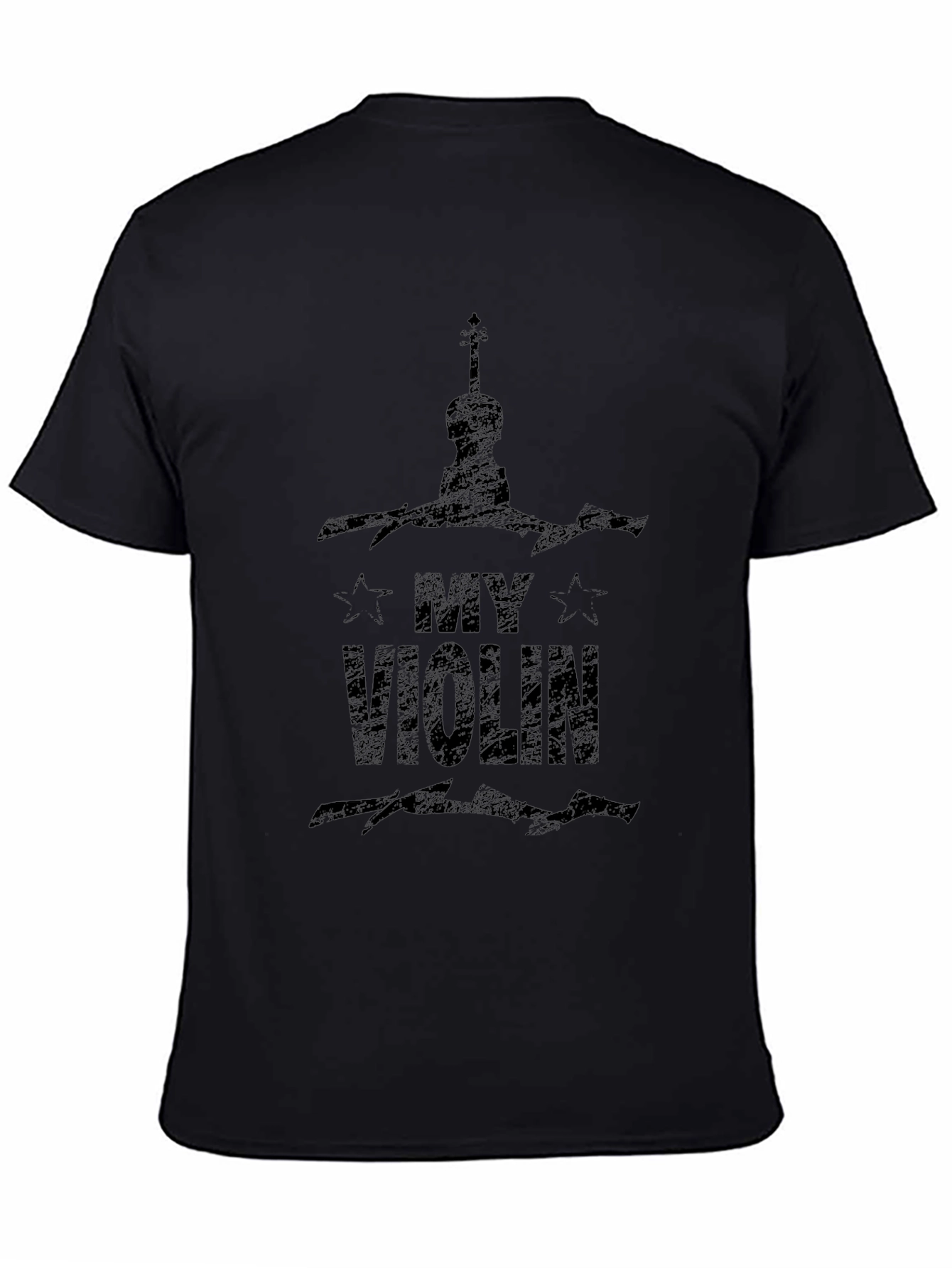 My Violin Black T-Shirt - Music Lover Tee