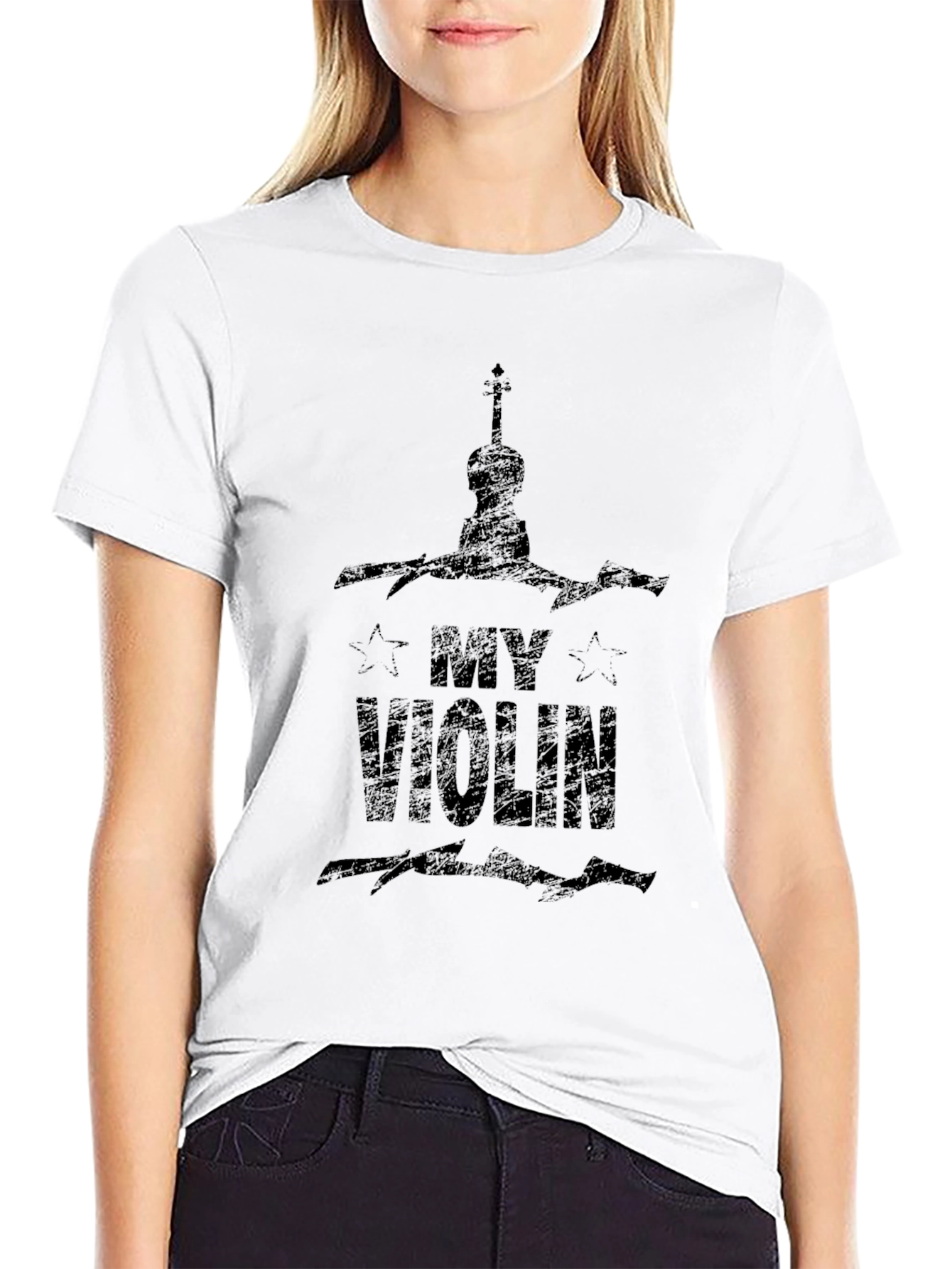 My Violin Black T-Shirt - Music Lover Tee