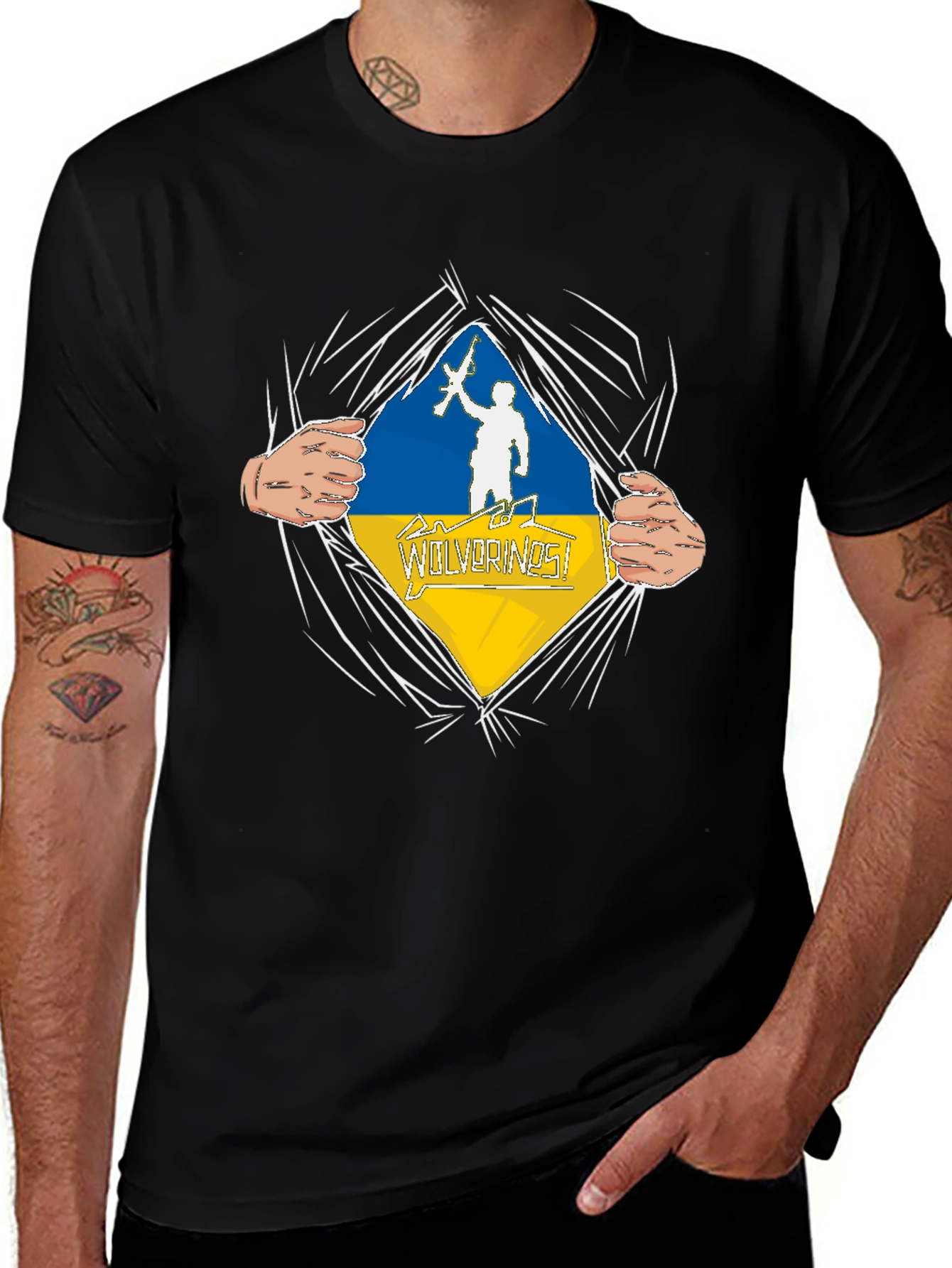 Ukraine Wolverines T-Shirt - Stand with Ukraine