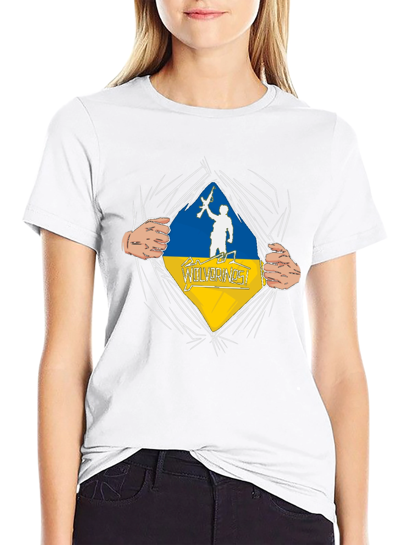 Ukraine Wolverines T-Shirt - Stand with Ukraine