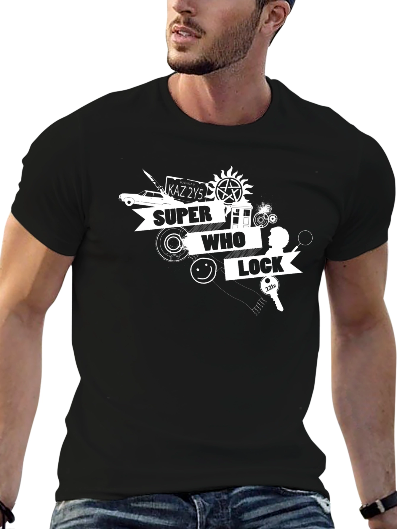 Super Who Lock T-Shirt - Geeky Fan Apparel