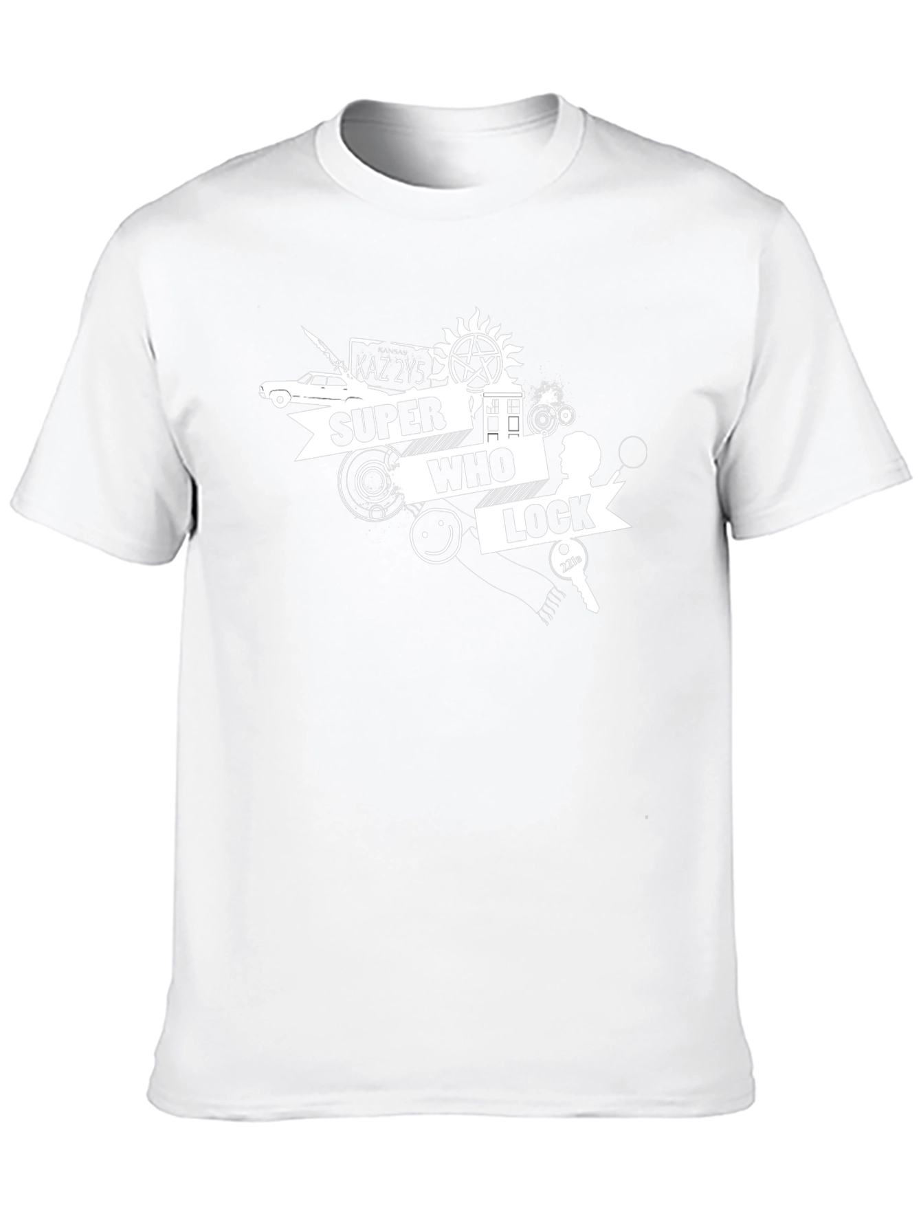 Super Who Lock T-Shirt - Geeky Fan Apparel