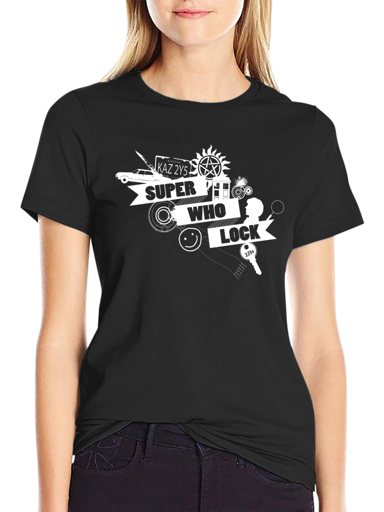 Super Who Lock T-Shirt - Geeky Fan Apparel