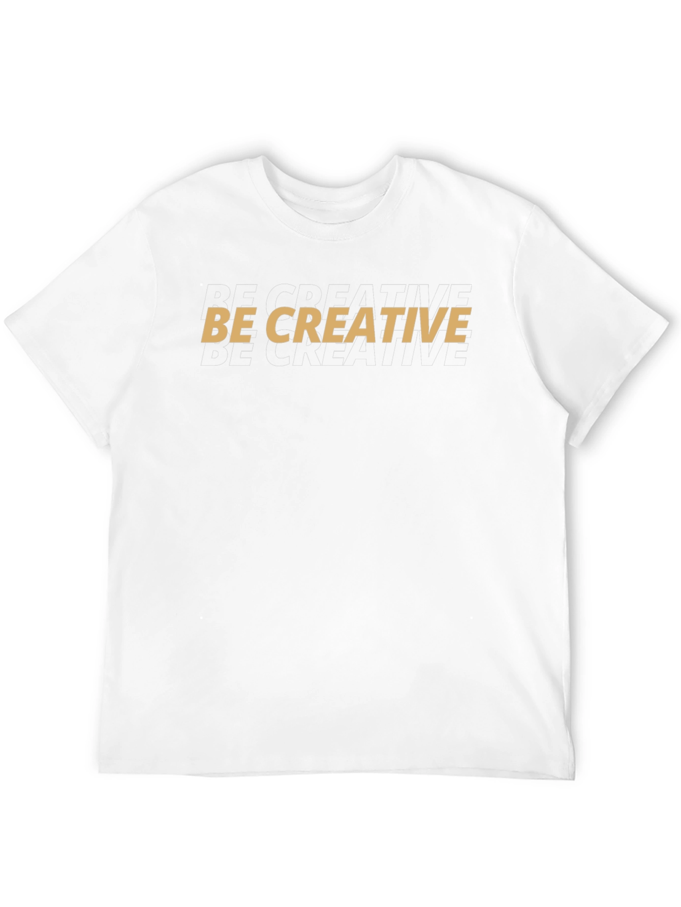 Be Creative Graphic Tee - Stylish Black Cotton T-Shirt