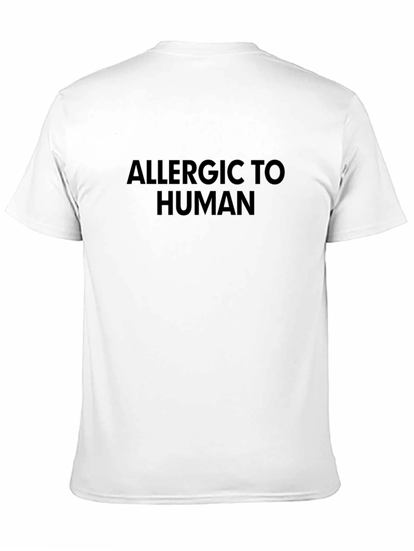 Allergic to Human Graphic T-Shirt - Black