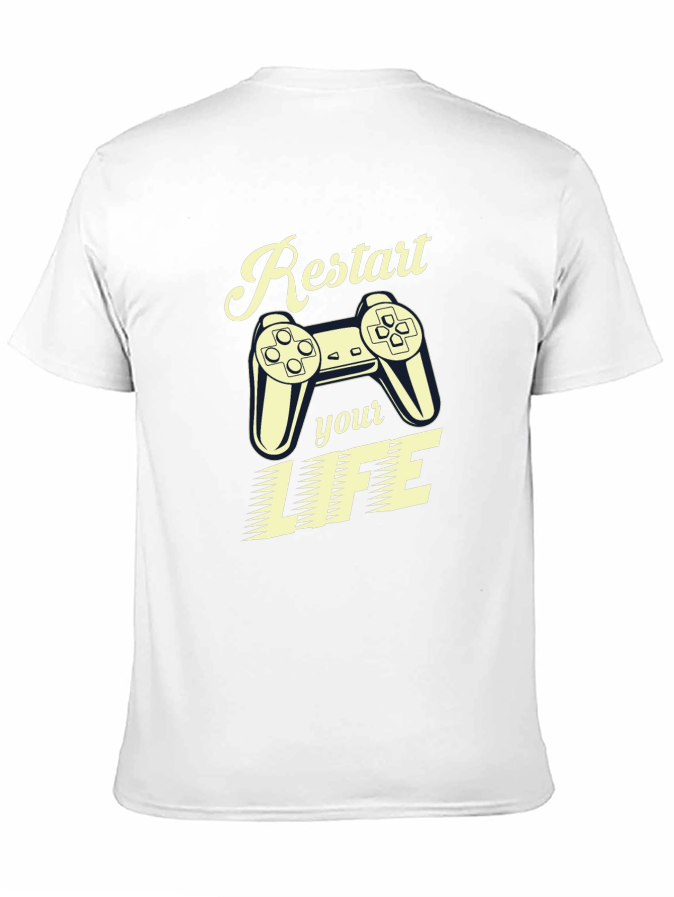 Restart Your Life Gamer T-Shirt - Cool Graphic Tee