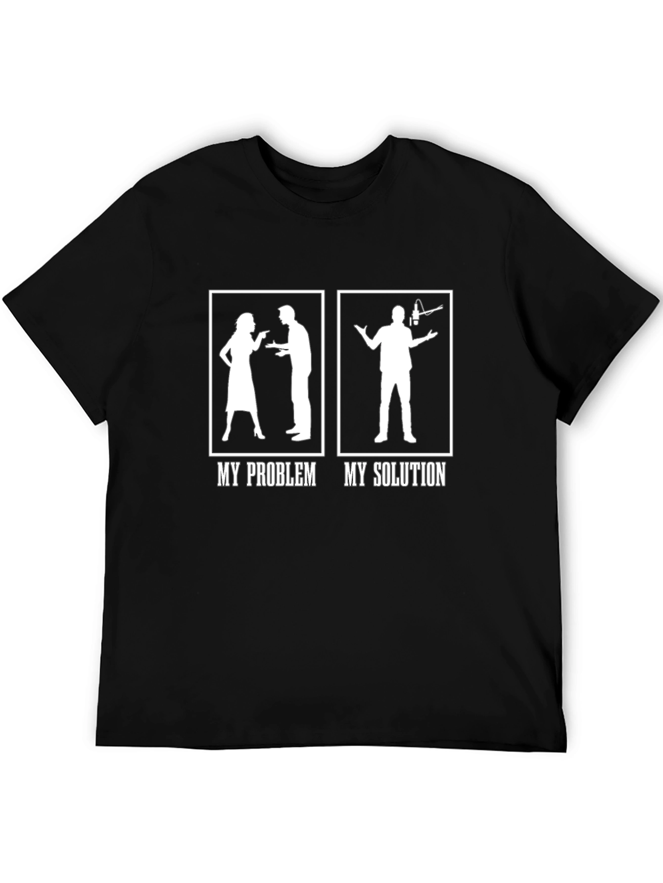 My Problem My Solution T-Shirt Funny Podcaster Shirt