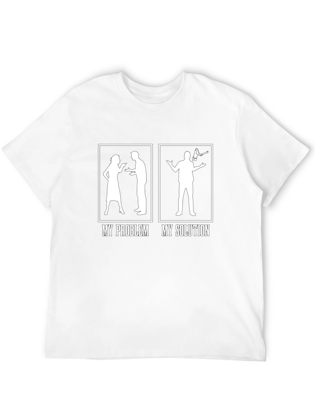 My Problem My Solution T-Shirt Funny Podcaster Shirt