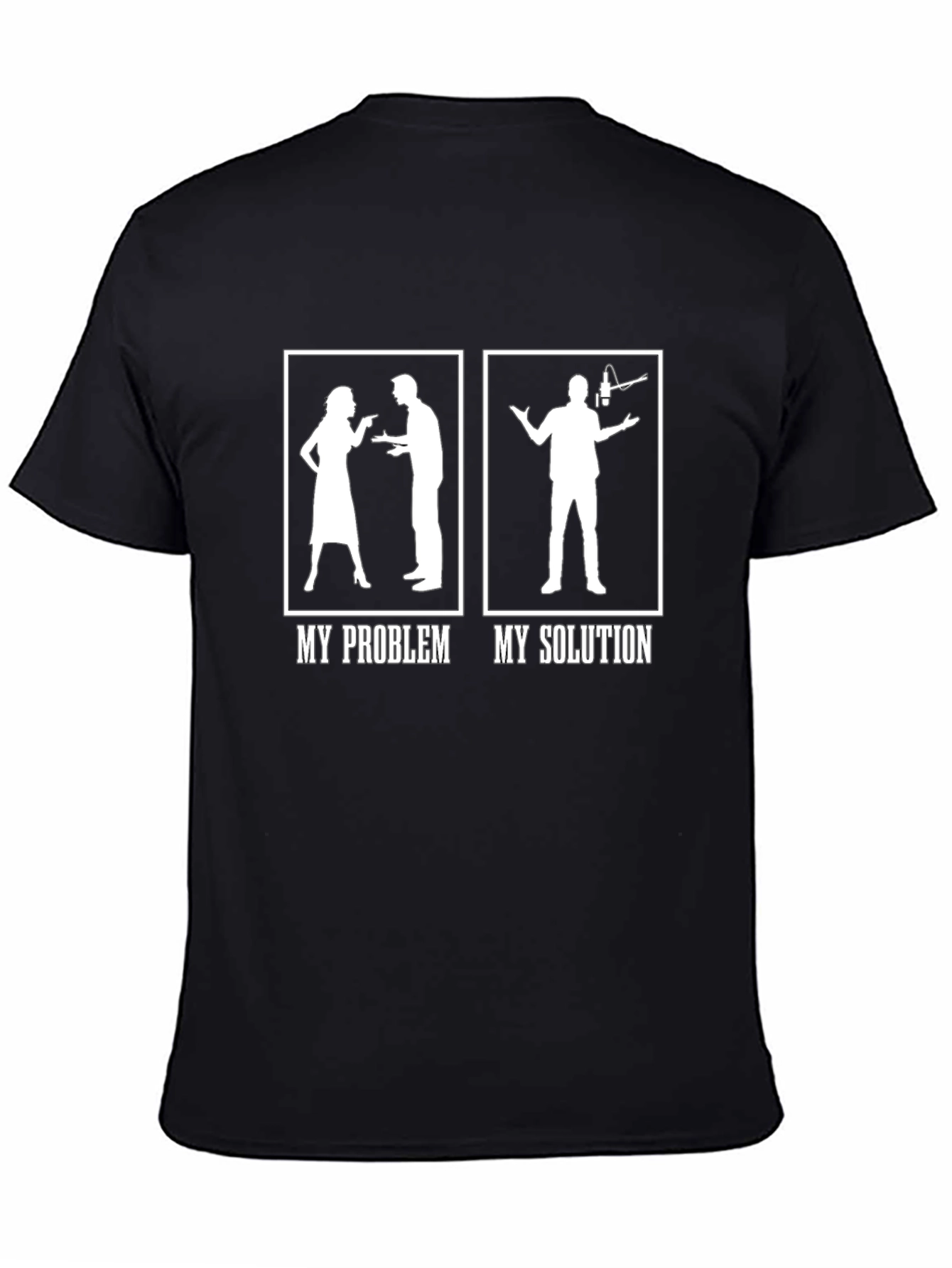 My Problem My Solution T-Shirt Funny Podcaster Shirt