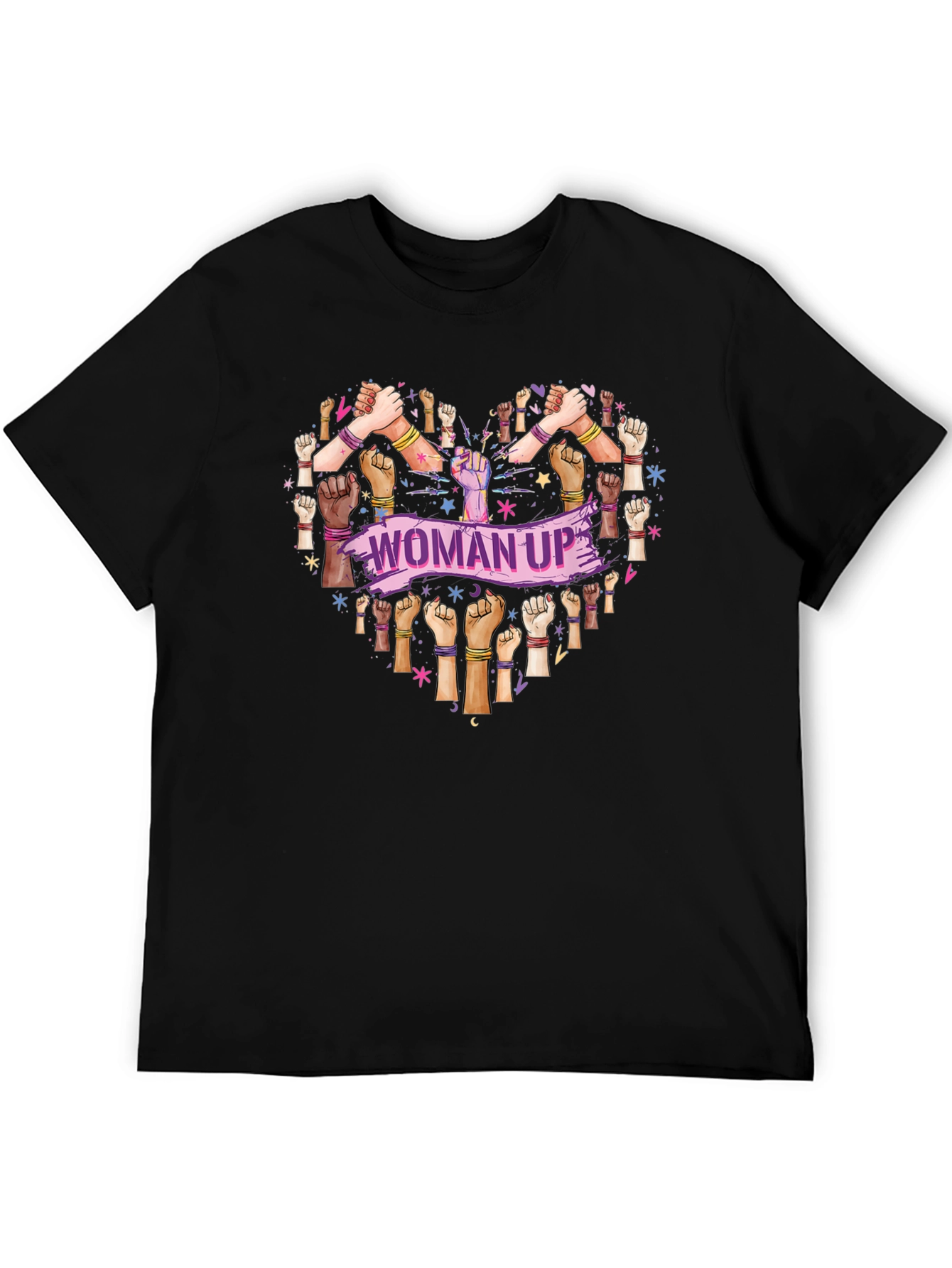 Woman Up T-Shirt - Heart Graphic Tee